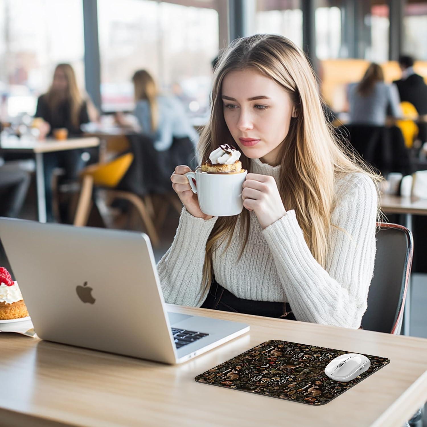 Alfombrilla de Ratón BAYOGITA Patrón de Madera 24.1x20.3 cm