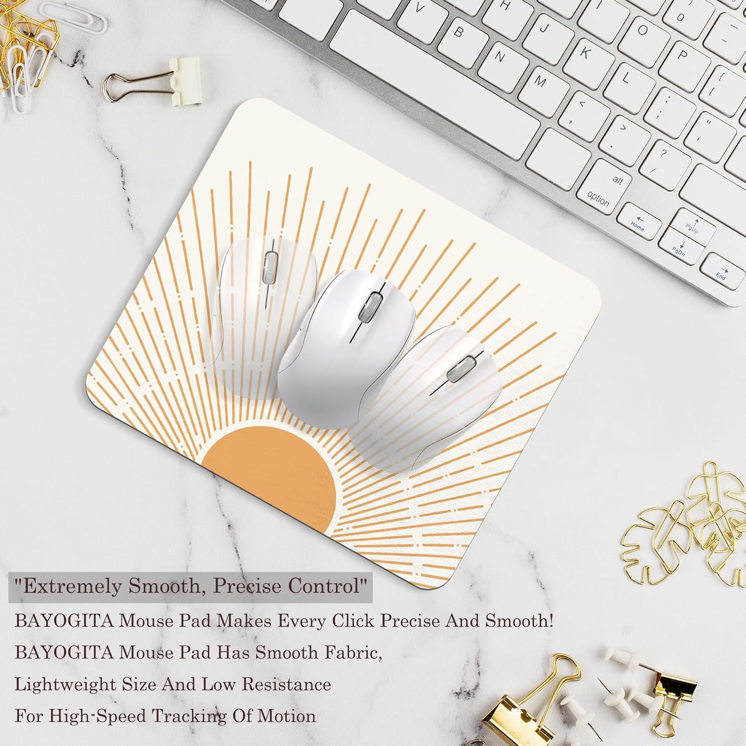 Alfombrilla de Ratón BAYOGITA Sol Boho 24.1x20.3 cm Antideslizante