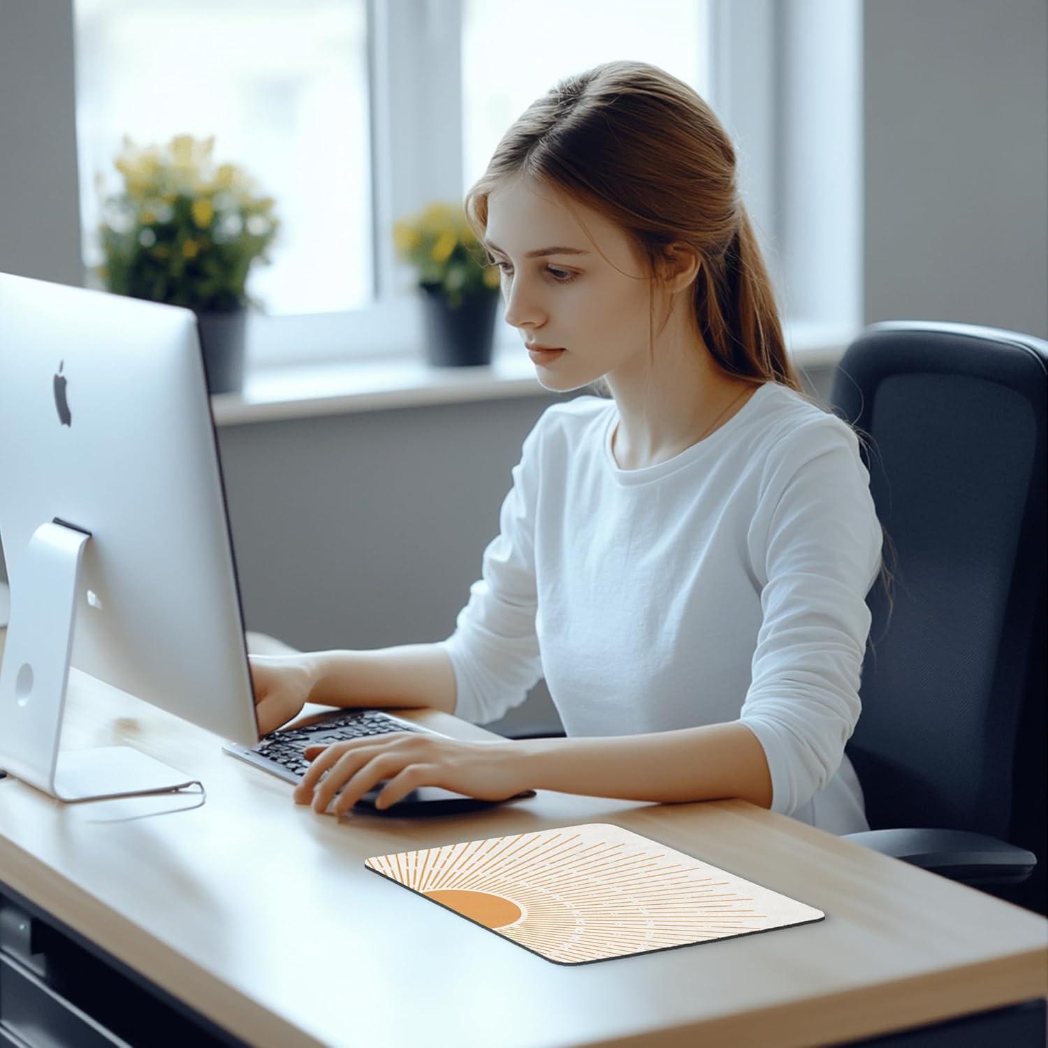 Alfombrilla de Ratón BAYOGITA Sol Boho 24.1x20.3 cm Antideslizante