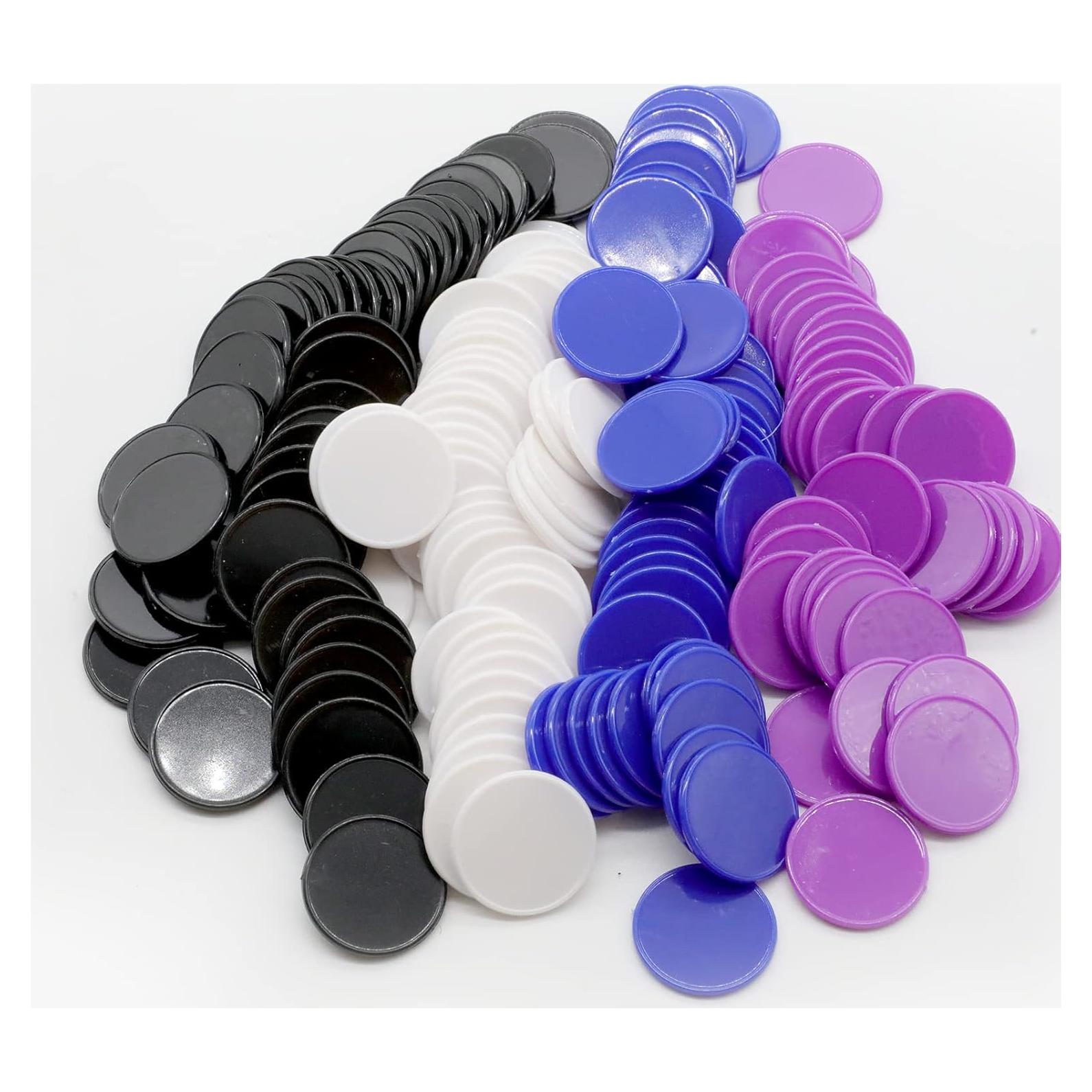 Juego de 100 Fichas de Plástico para Aprendizaje 25mm