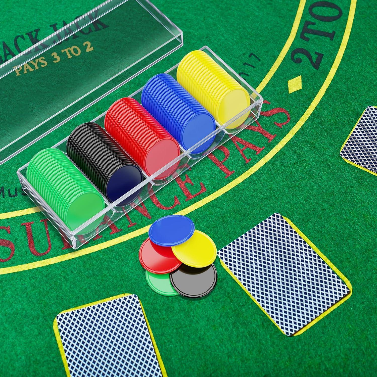 Fichas de Póker Cosmos 100 Pcs con Caja Acrílica