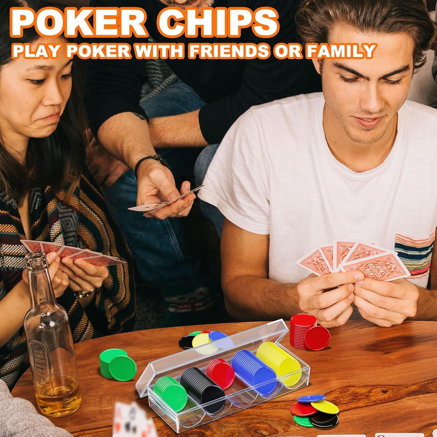 Fichas de Póker Cosmos 100 Pcs con Caja Acrílica