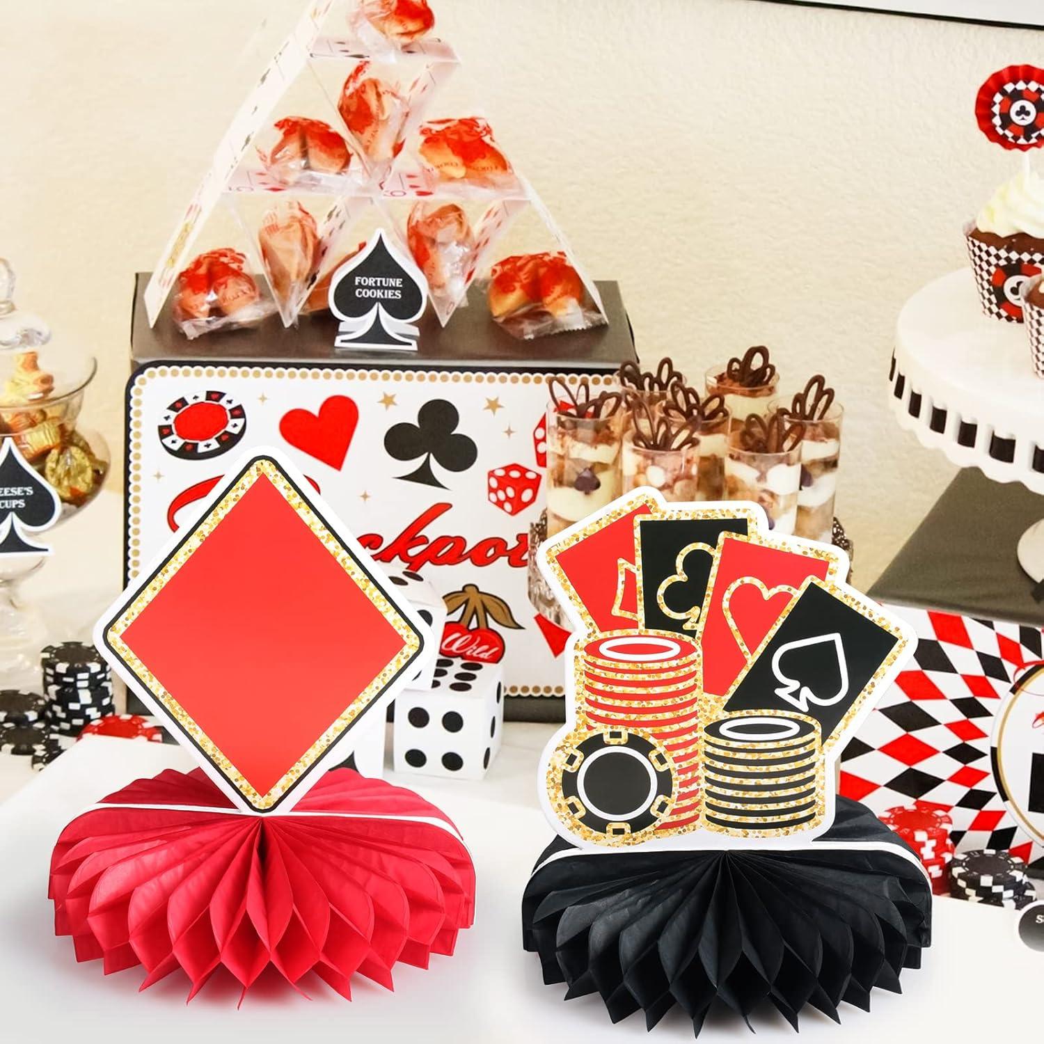 Centros de Mesa de Casino 9 Piezas Waenerec Decoración Fiesta