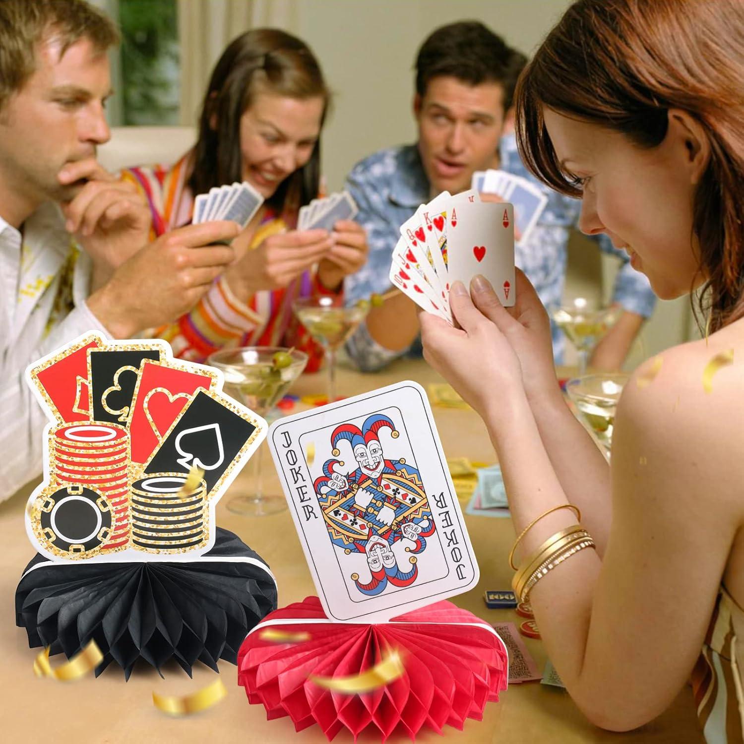 Centros de Mesa de Casino 9 Piezas Waenerec Decoración Fiesta