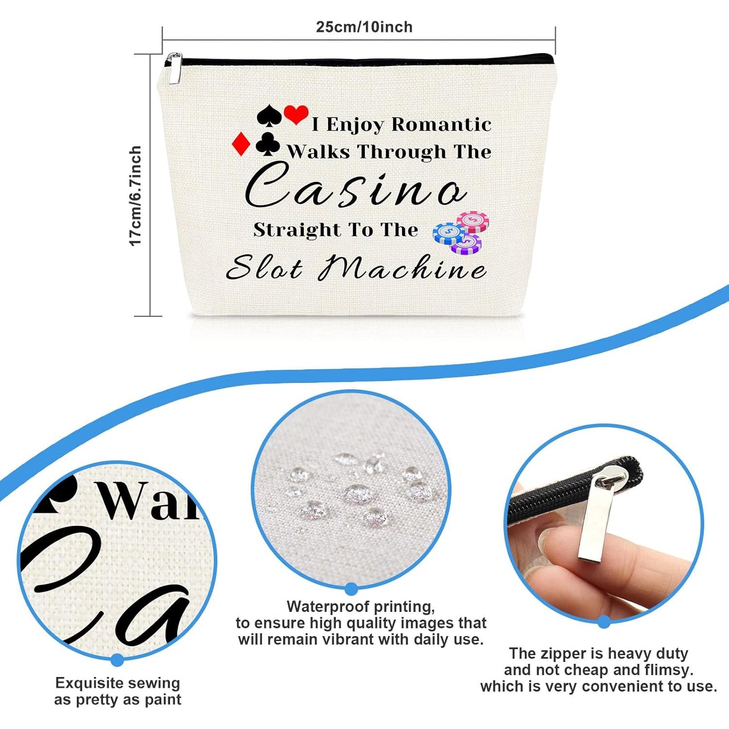 Bolsa de Maquillaje Mikela para Mujeres Amantes del Casino