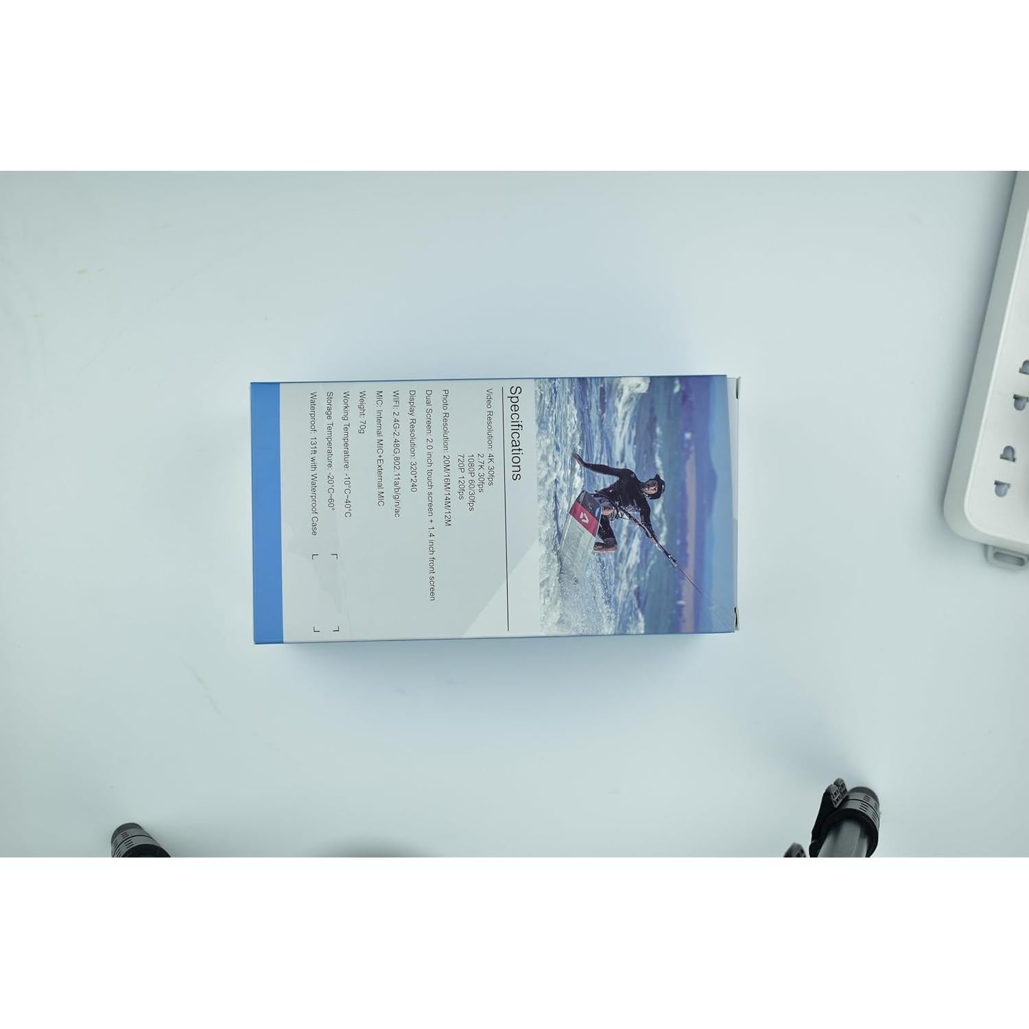 Cámara de Acción Yolansin 4K 20MP Pantalla Dual Accesorios