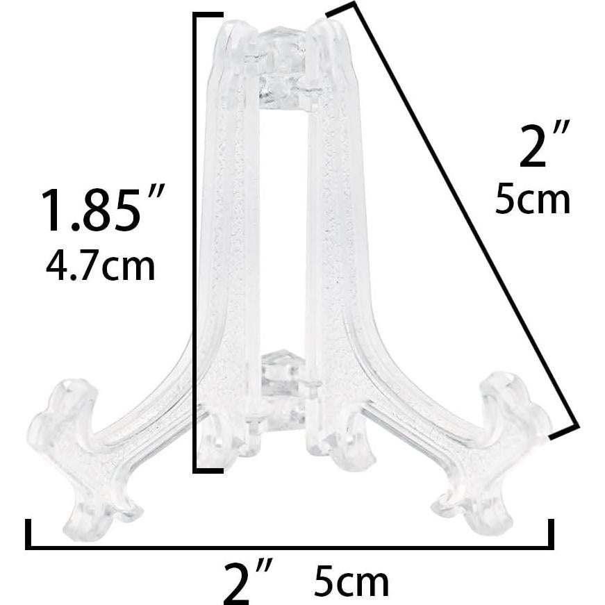 Soporte de Exhibición Artliving Mini 4.7 cm Transparente 20 Pzs