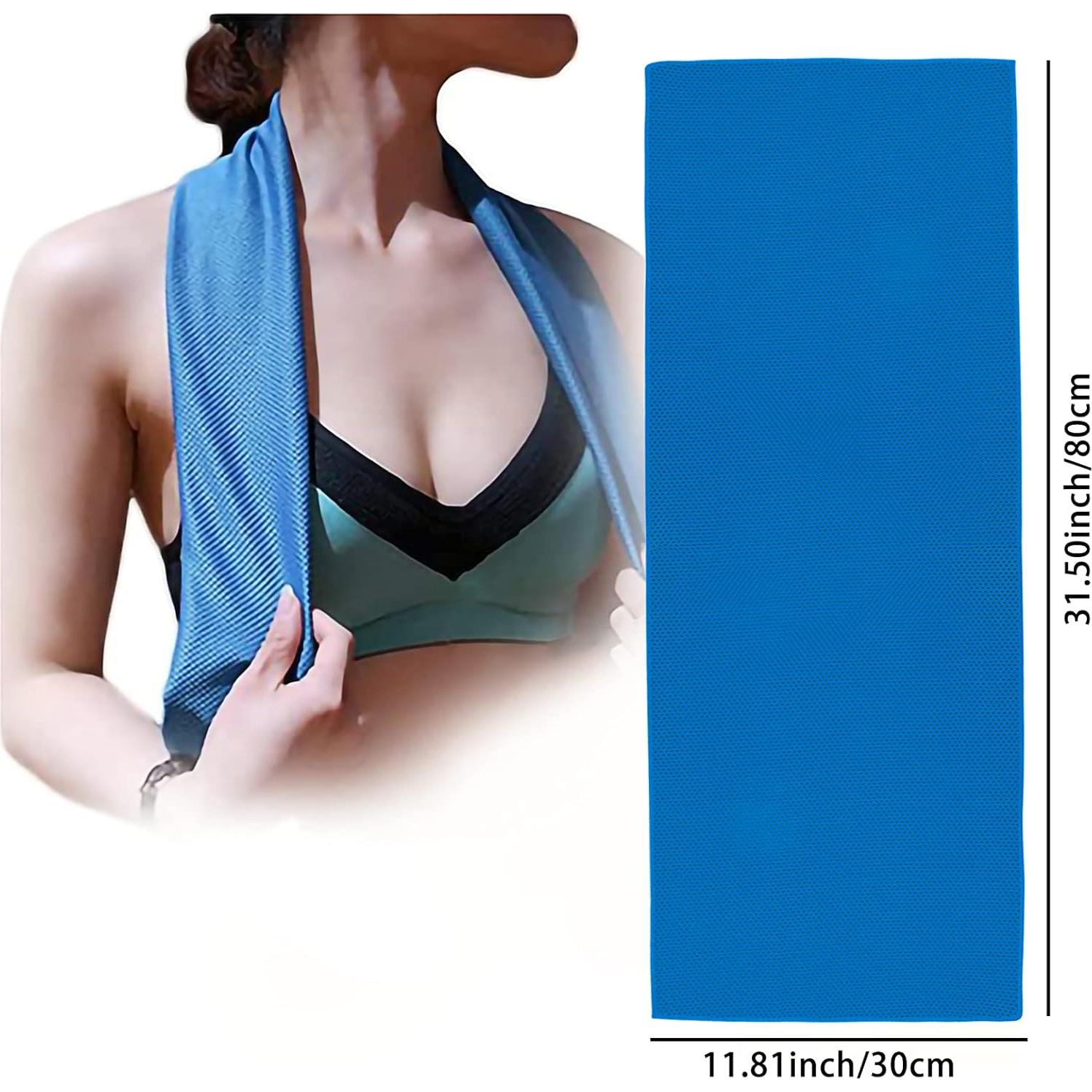 Toallas Enfriadoras Ponpon 10 Piezas Microfibra 80x30 cm