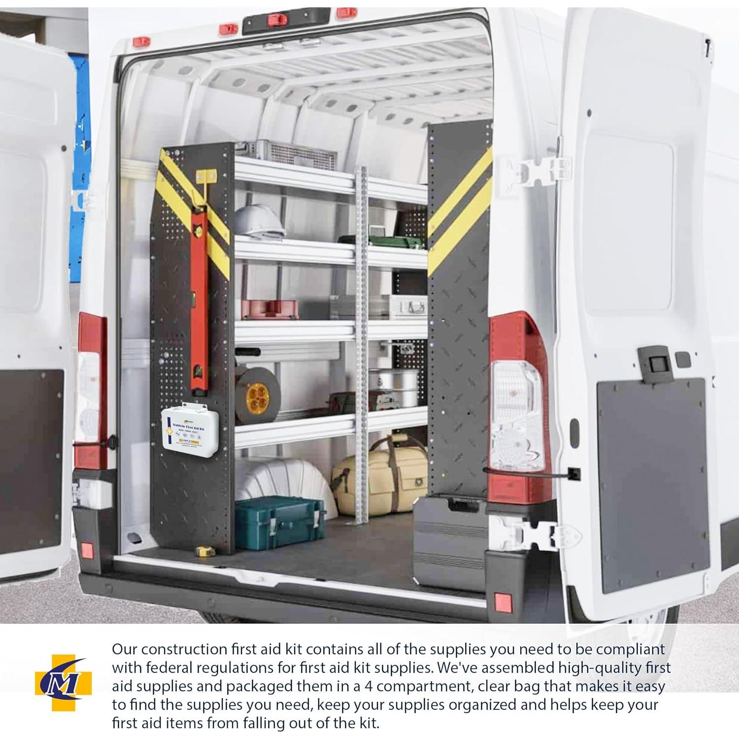 Kit de Primeros Auxilios Metal MFASCO 115 Pcs - Vehículos Comerciales