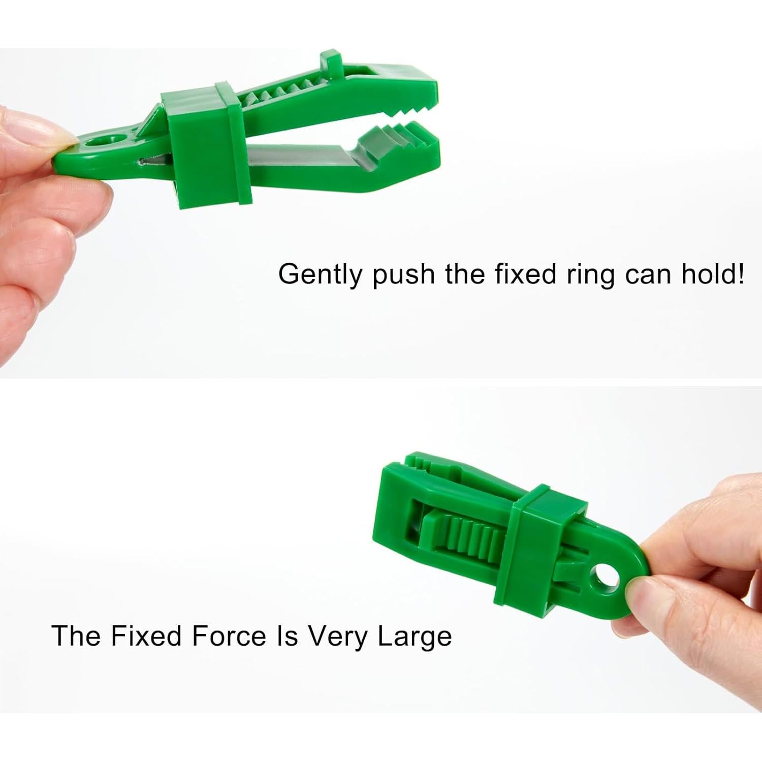 Pinzas para Lonas COCOMK 8 Piezas Alta Resistencia Verde