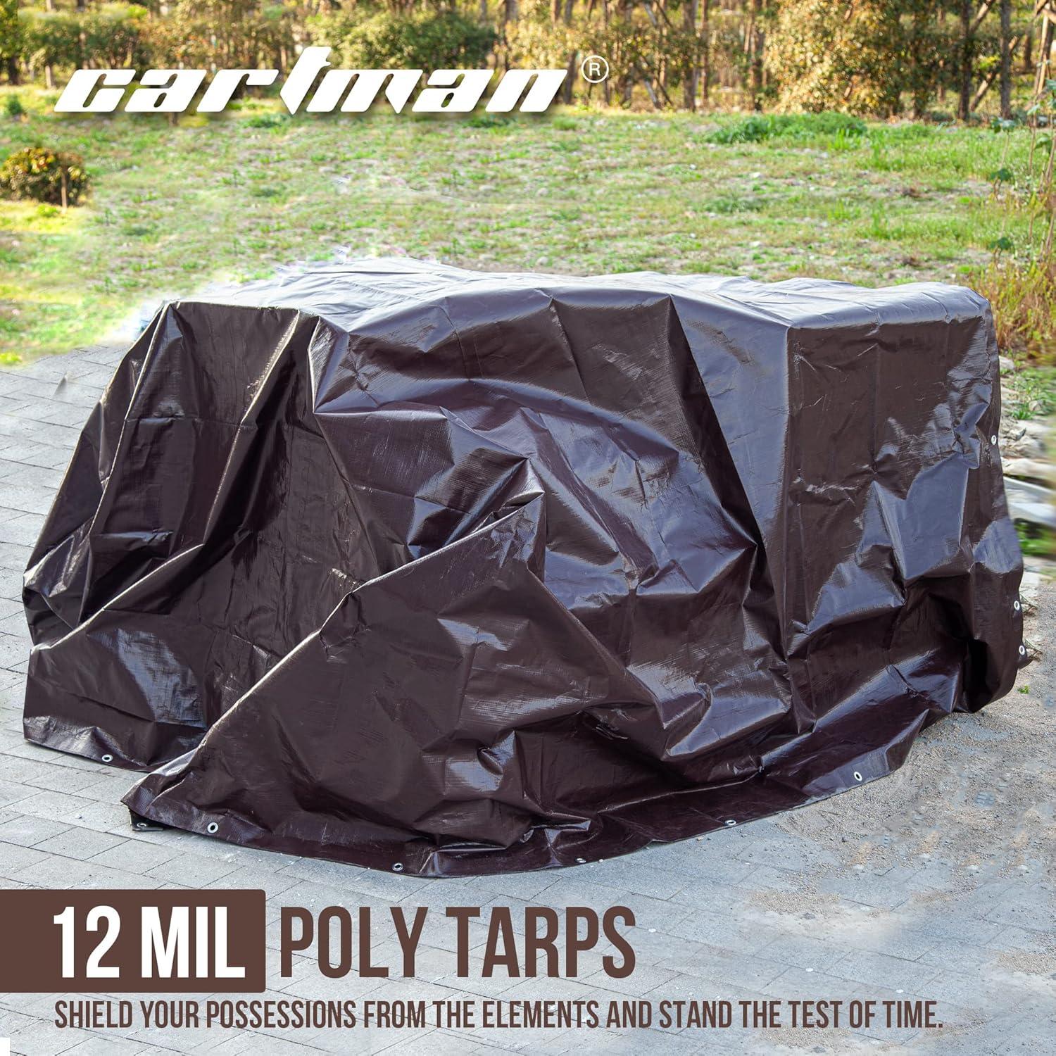 Lona de Polietileno 12mil Cartman 1.83x2.44m Impermeable