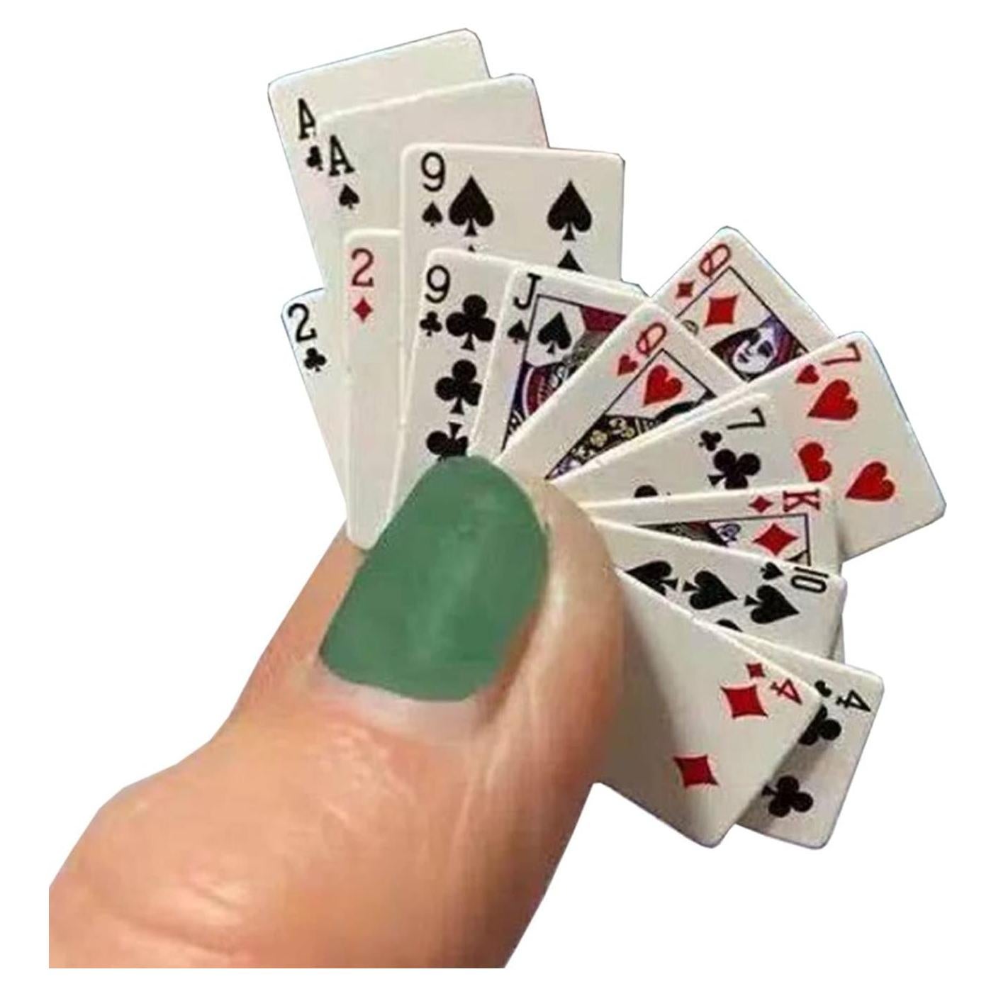 Mini Barajas de Juego VOVCIG - Paquete de 10 Barajas de Póker