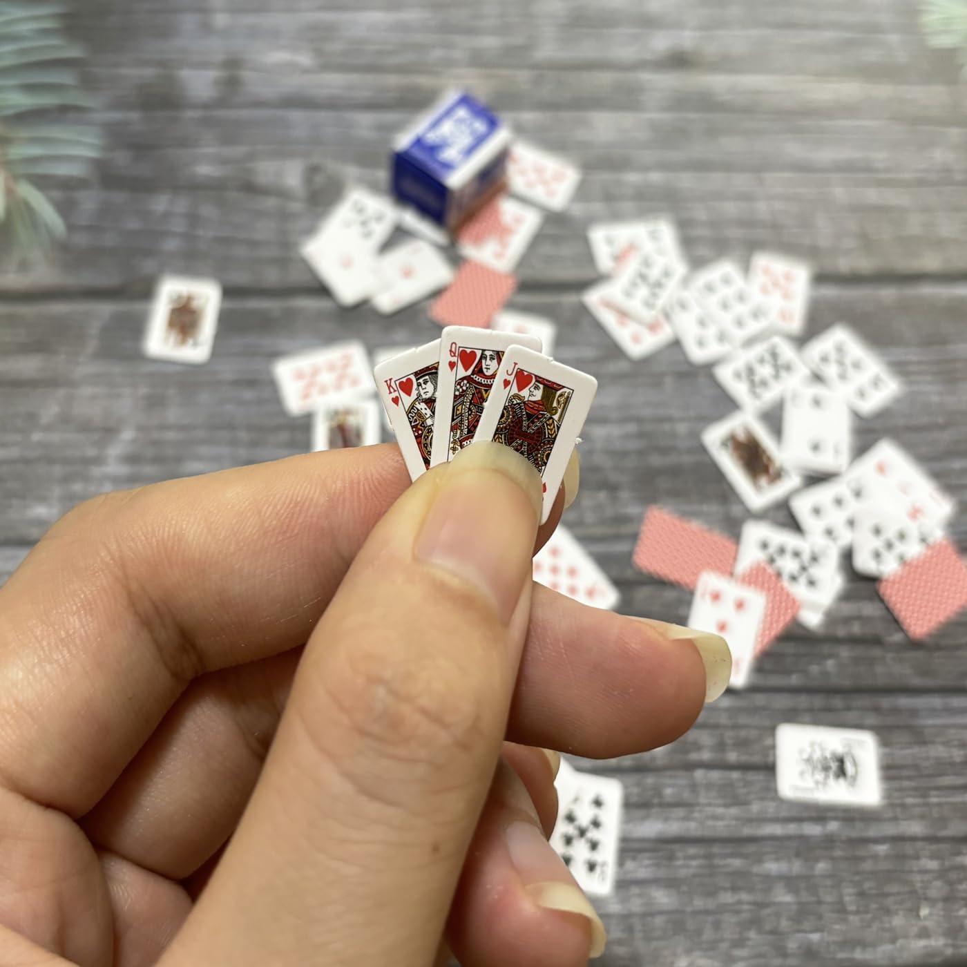 Mini Barajas de Juego VOVCIG - Paquete de 10 Barajas de Póker