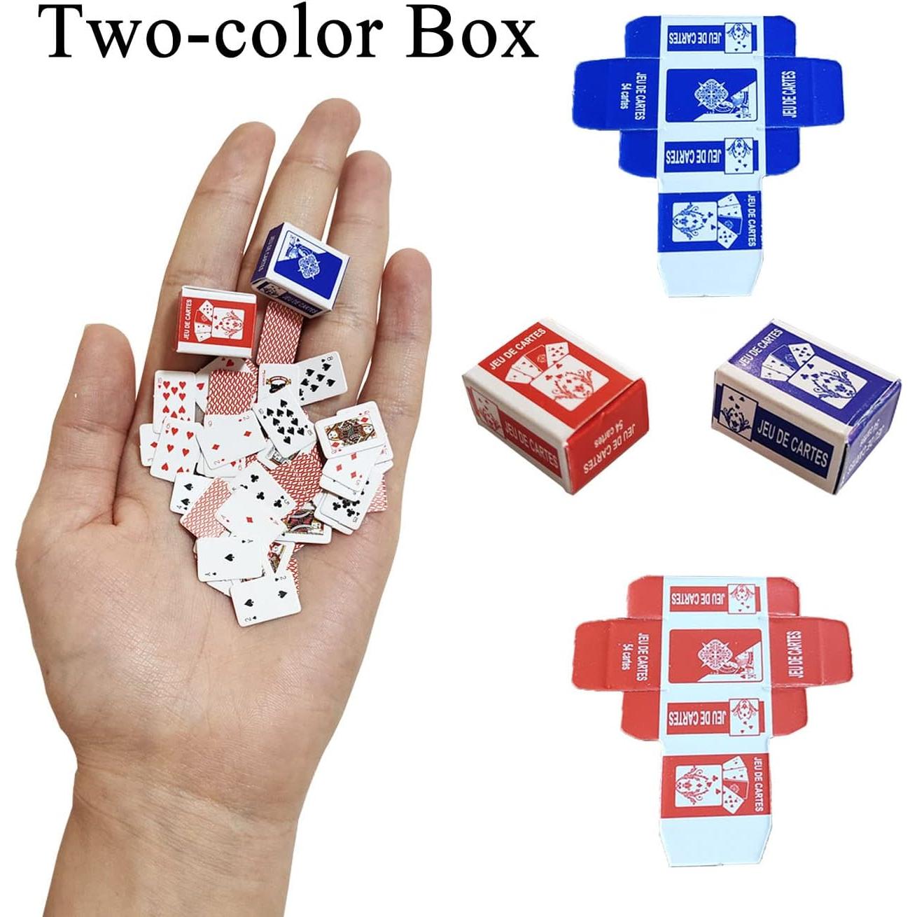 Mini Barajas de Juego VOVCIG - Paquete de 10 Barajas de Póker