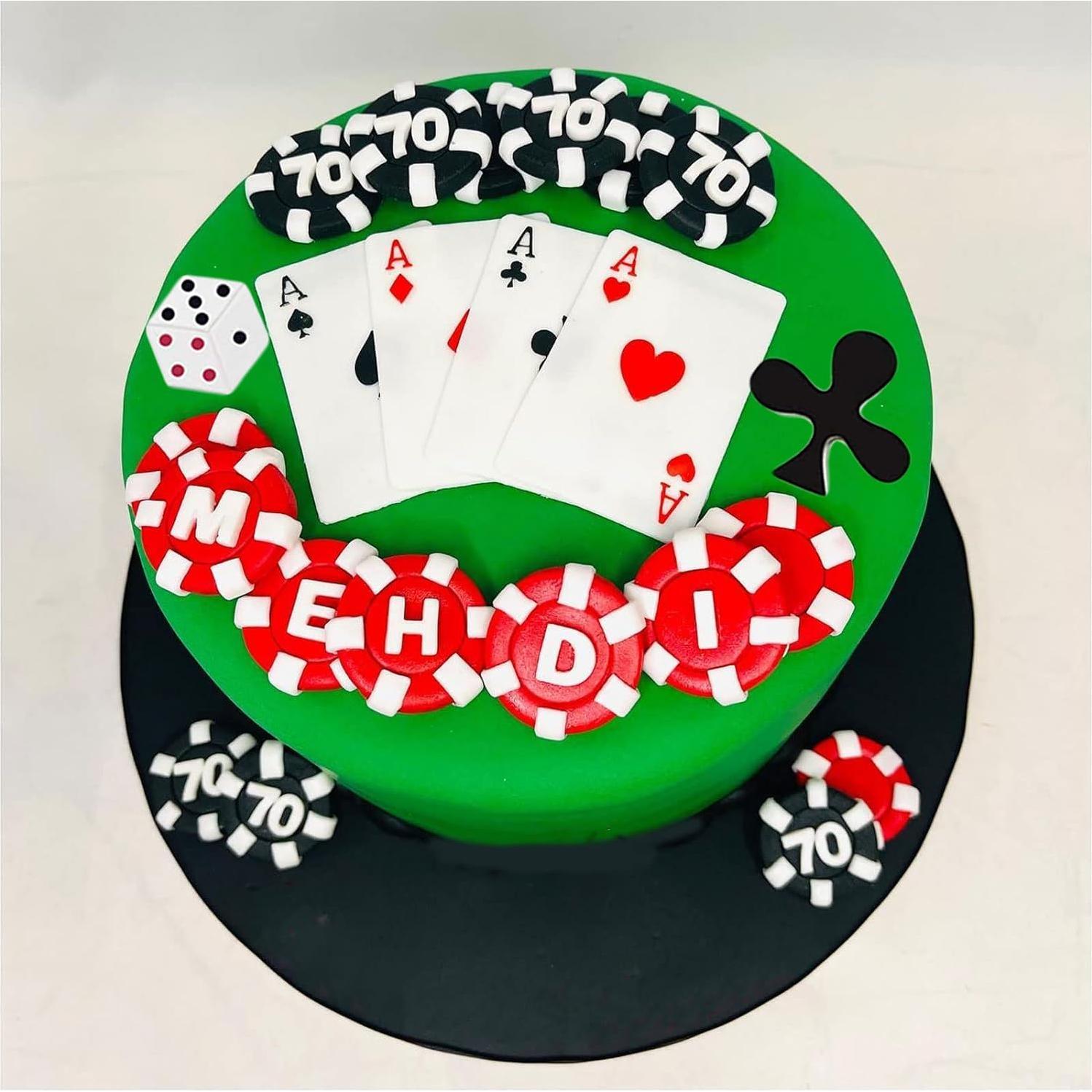 Molde de Silicona para Fondant de Póker YANQINMS 9.4 cm