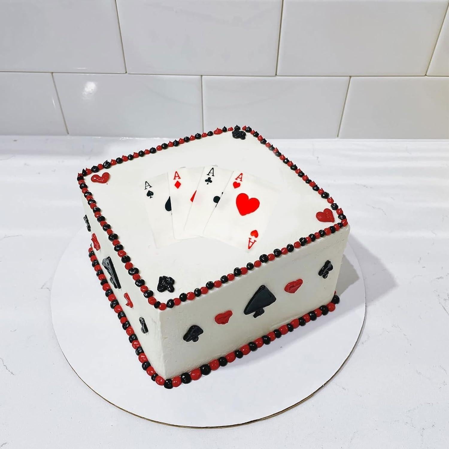 Molde de Silicona para Fondant de Póker YANQINMS 9.4 cm