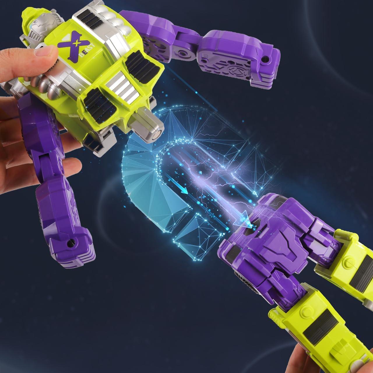 MIEBELY Conjunto de Robots Transformadores 4 en 1 - Juguete STEM