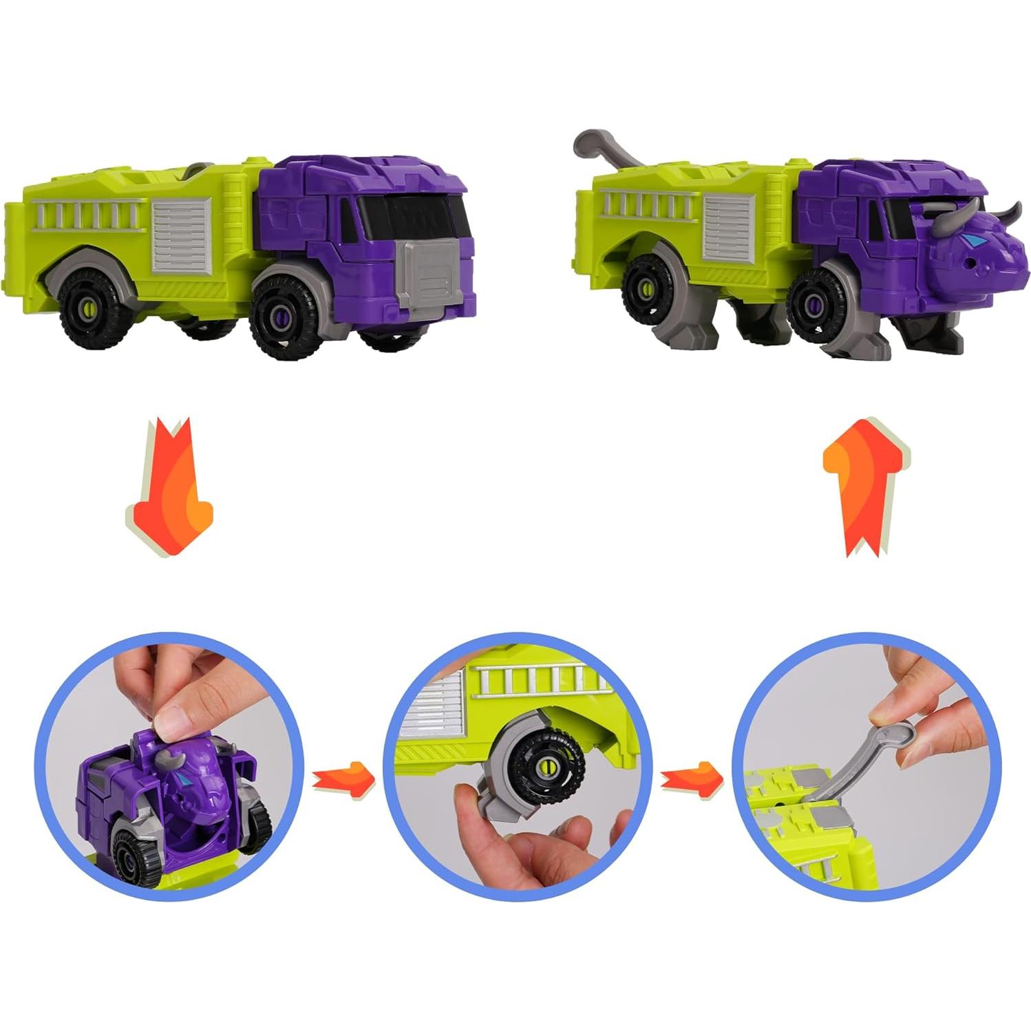 MIEBELY Conjunto de Robots Transformadores 4 en 1 - Juguete STEM