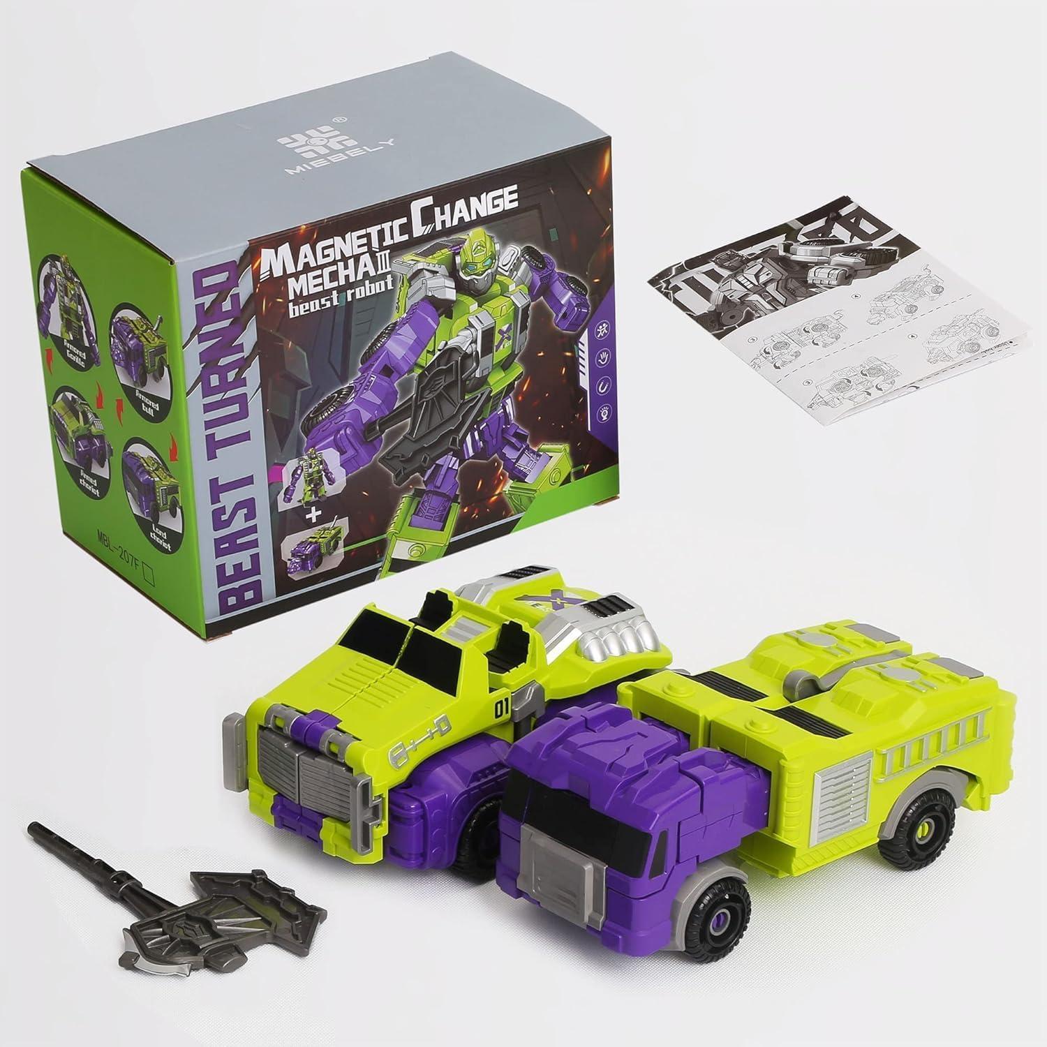 MIEBELY Conjunto de Robots Transformadores 4 en 1 - Juguete STEM