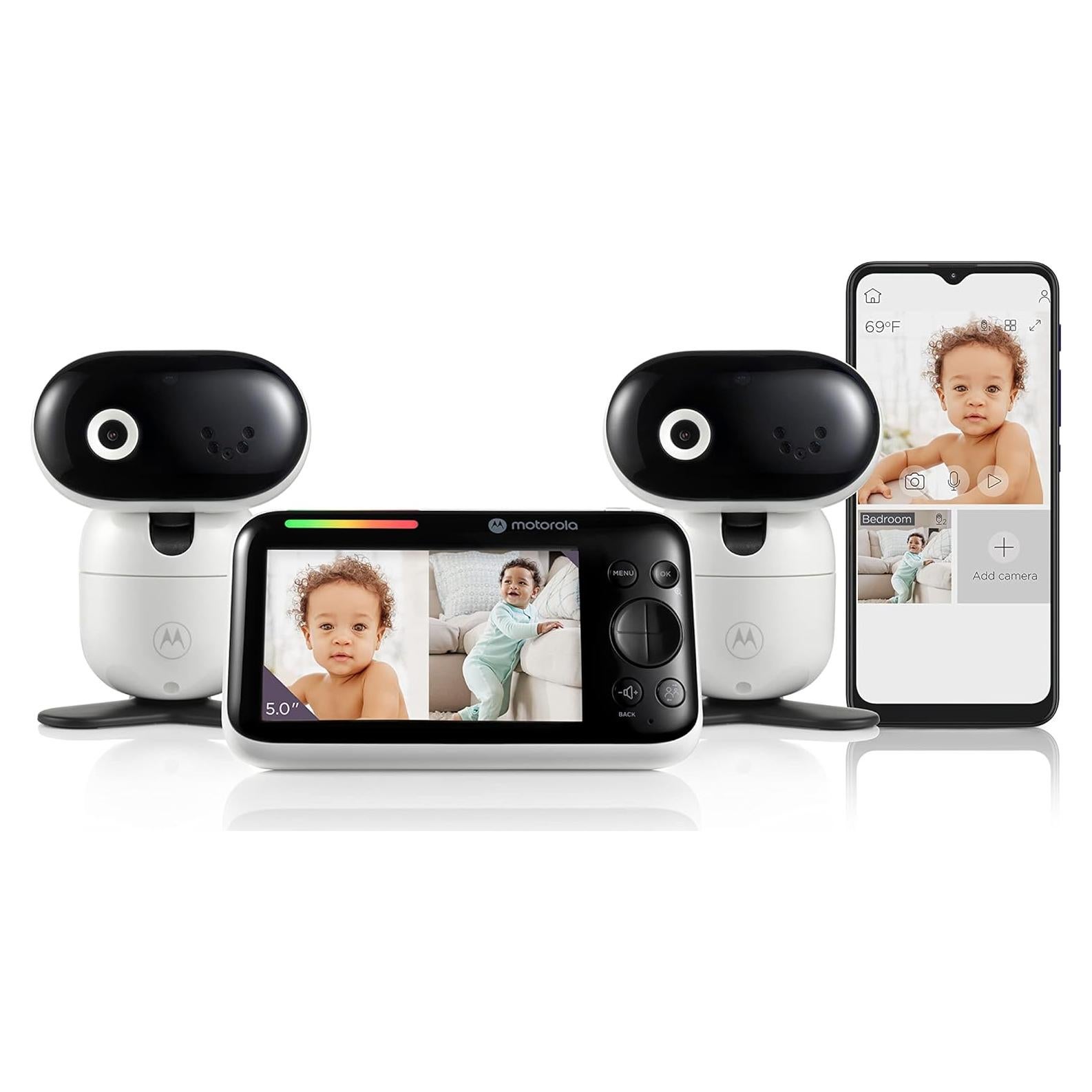 Monitor de Bebé Motorola PIP1510 - 2 Cámaras WiFi HD