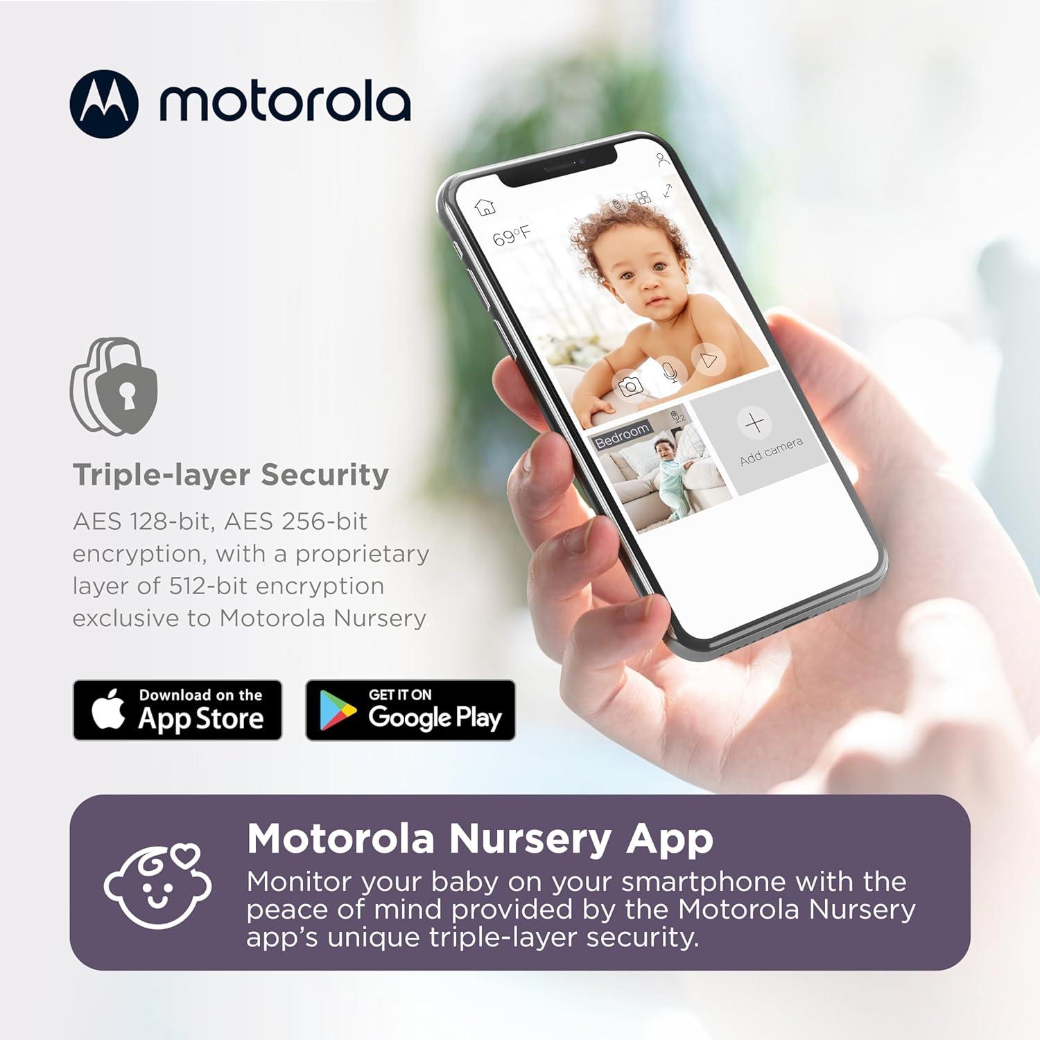 Monitor de Bebé Motorola PIP1510 - 2 Cámaras WiFi HD