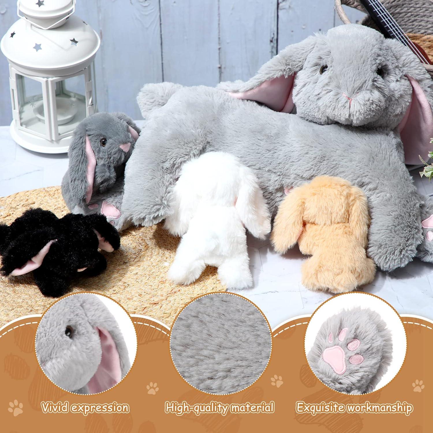 Conjunto de Juguetes de Peluche HyDren 5 Piezas Conejos 38 cm