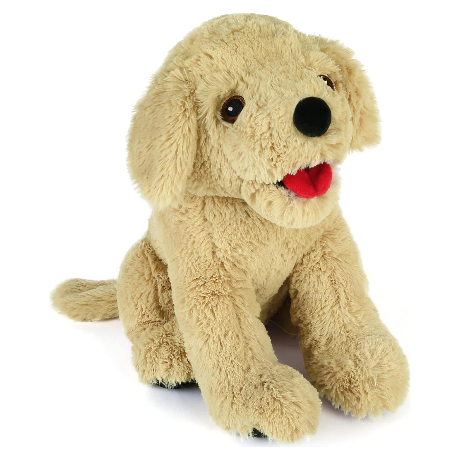 LotFancy Perro de Peluche Golden Retriever 30 cm Acurrucable