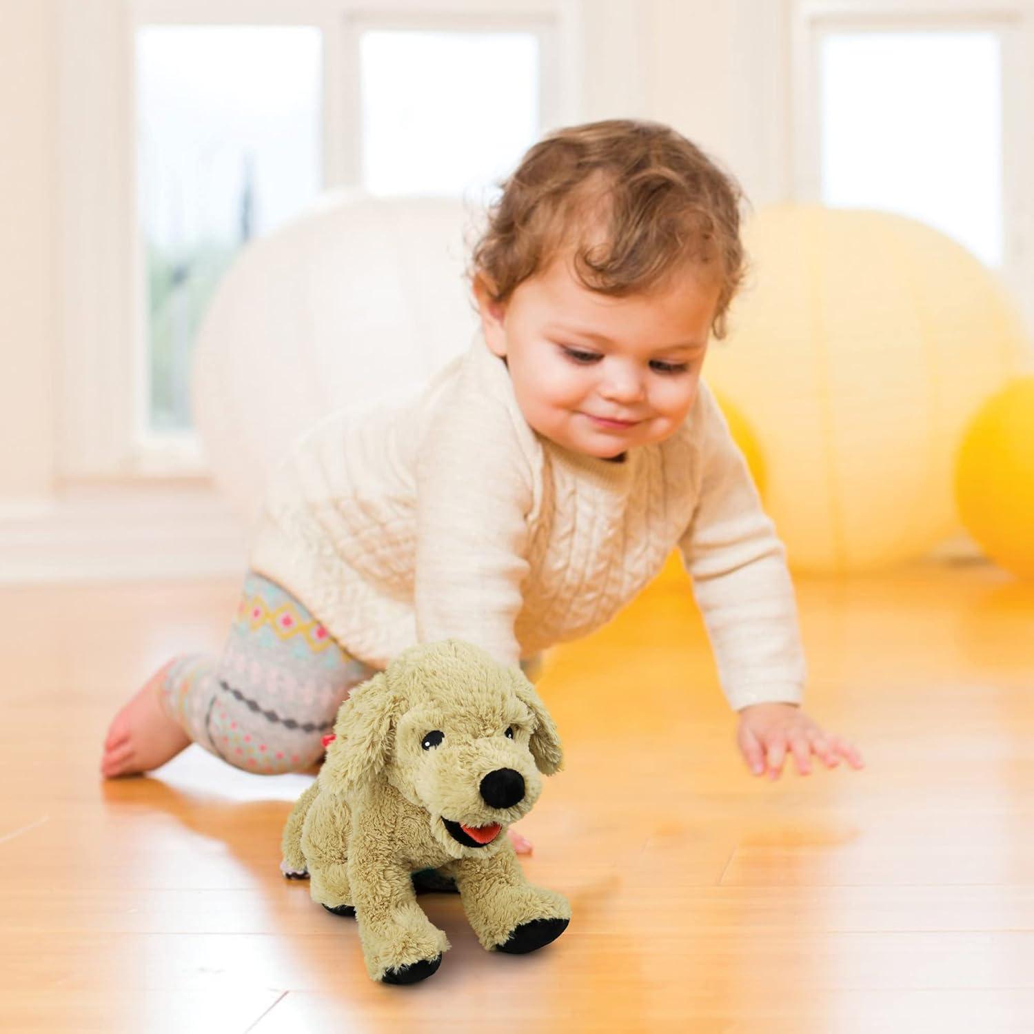 LotFancy Perro de Peluche Golden Retriever 30 cm Acurrucable