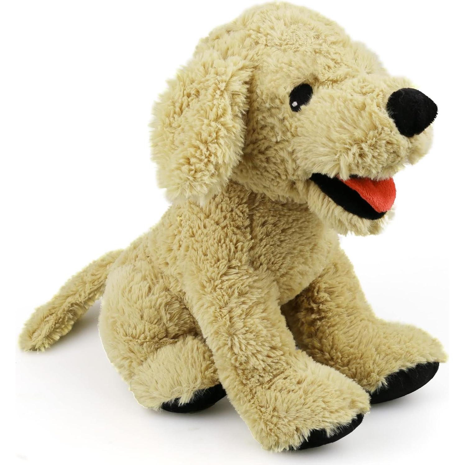 LotFancy Perro de Peluche Golden Retriever 30 cm Acurrucable