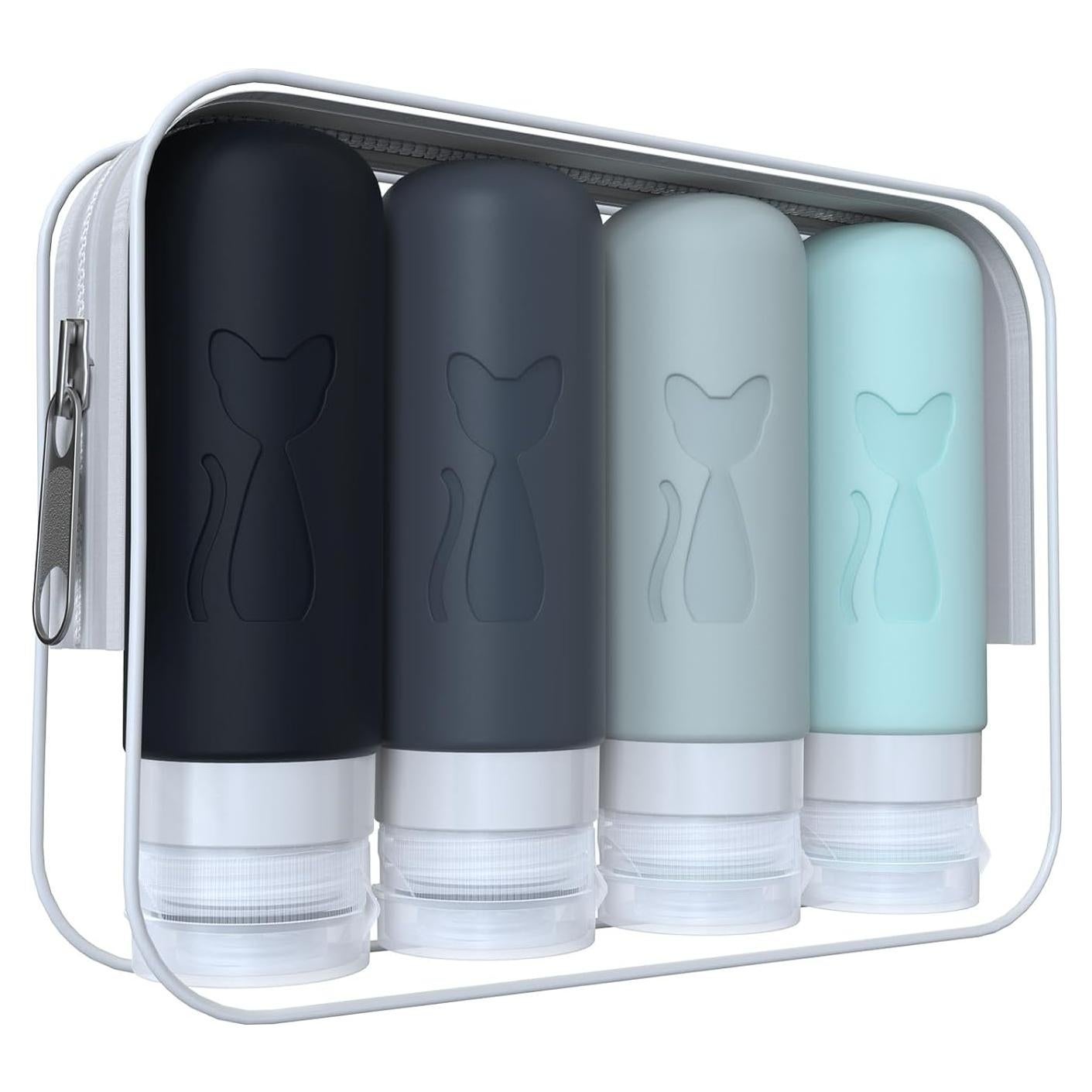 Botellas de viaje a prueba de fugas Zafit 3oz - 4 unidades