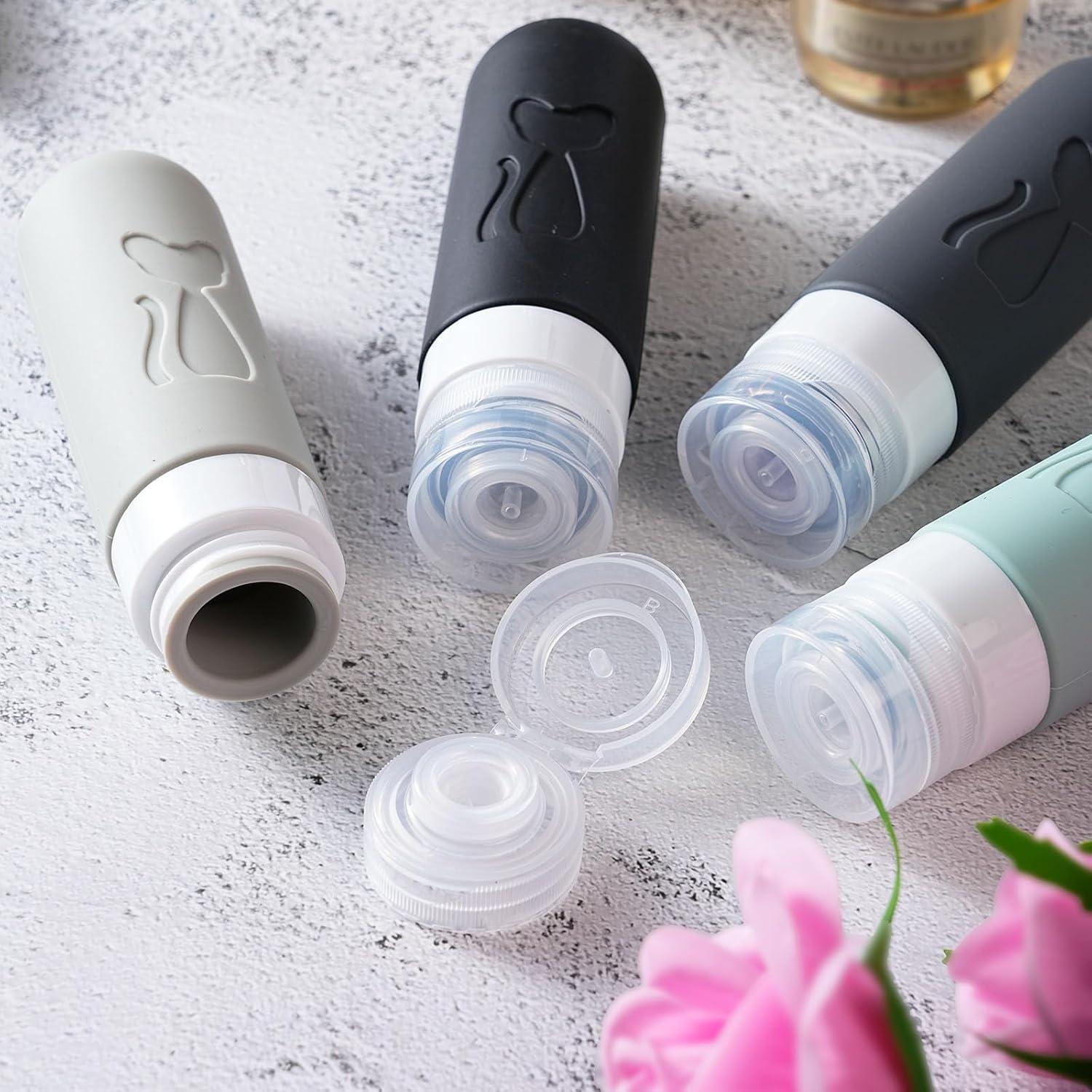 Botellas de viaje a prueba de fugas Zafit 3oz - 4 unidades