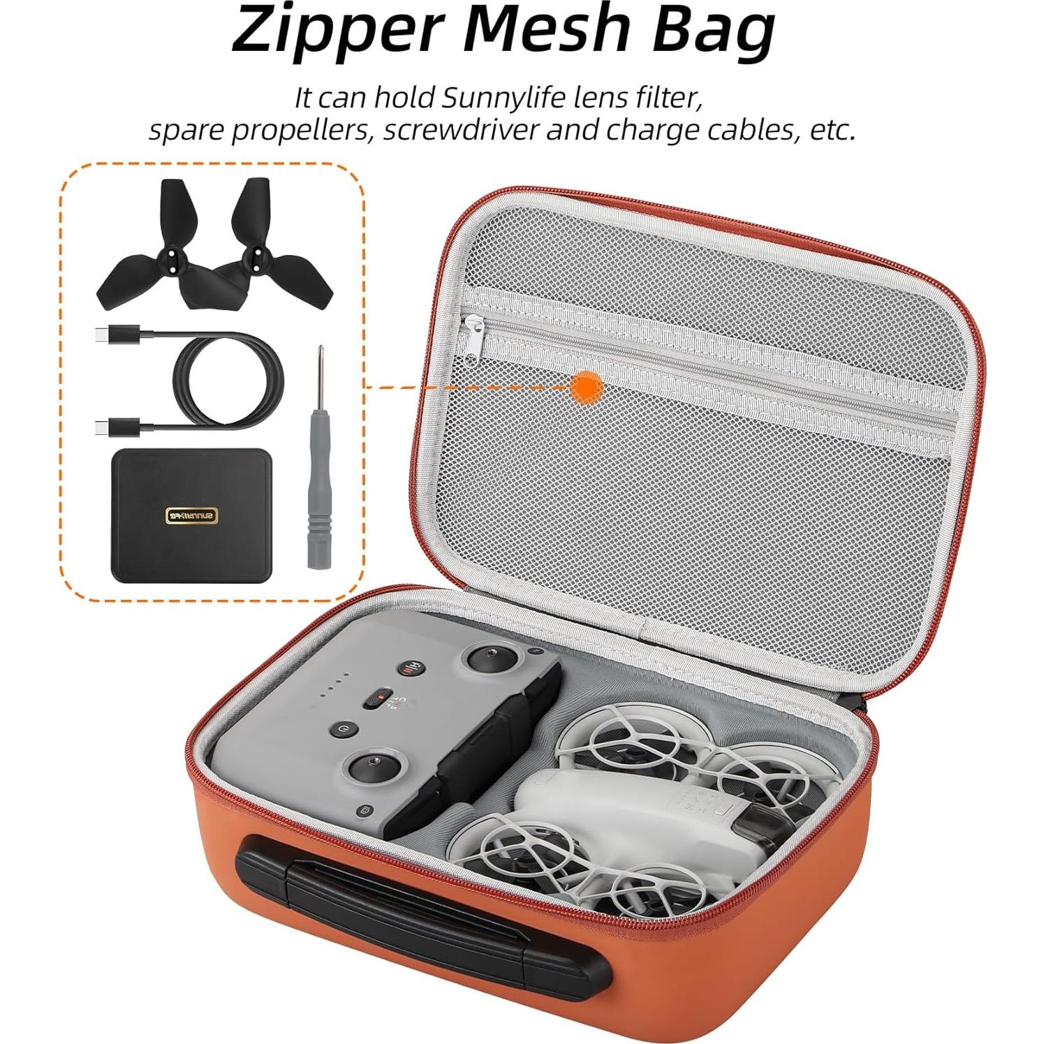 Funda de Transporte FSIDIWT para Dron DJI Neo - PU Negro