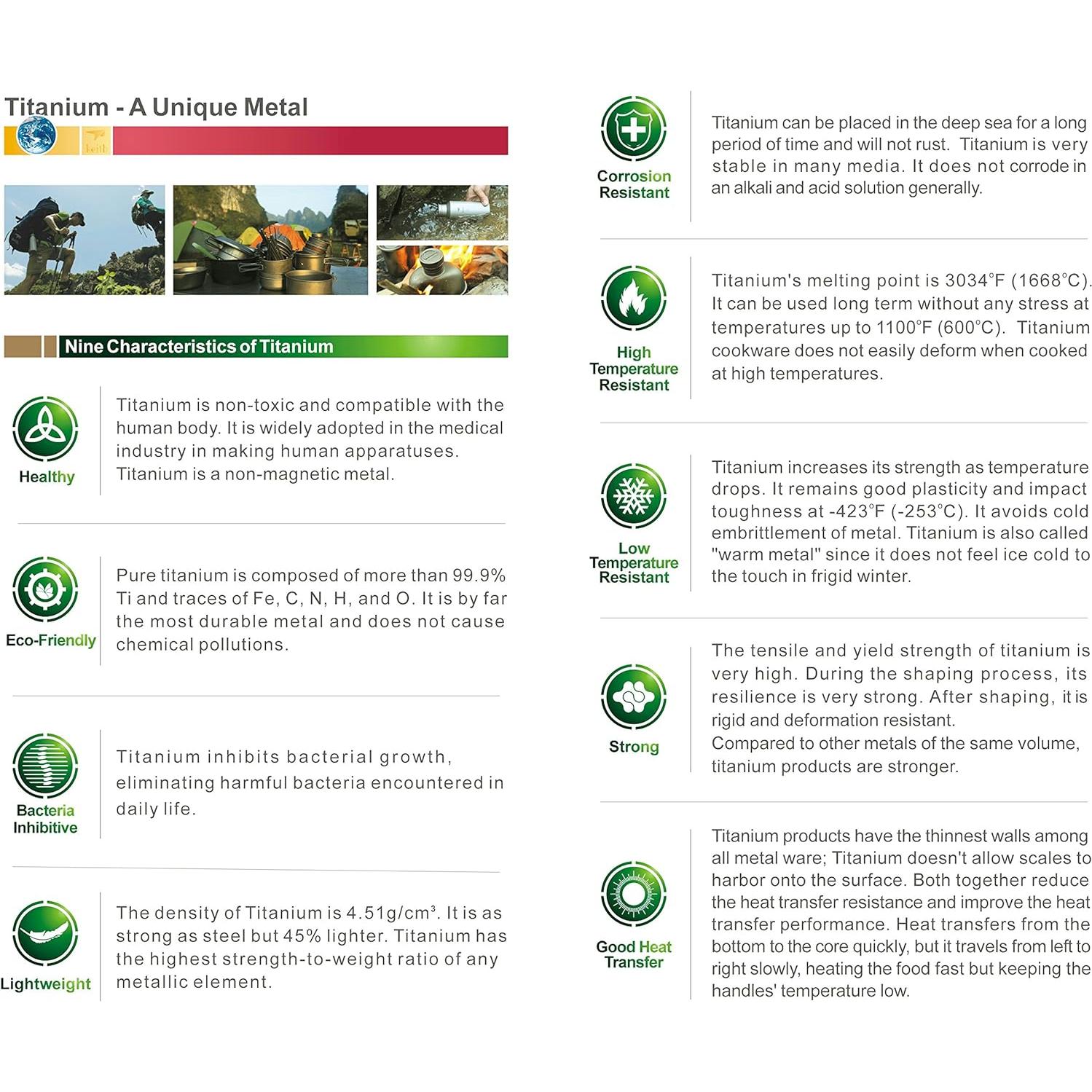 Palillos de Titanio Keith Ti5633 con Estuche Azul - 232 mm