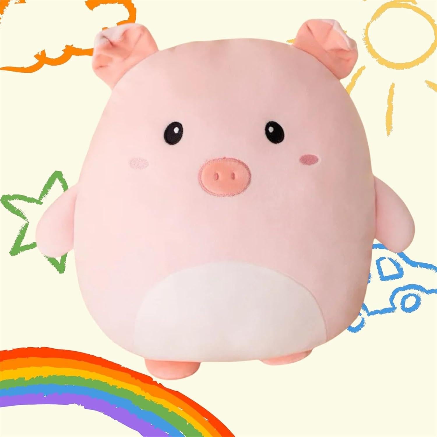 Peluche de Cerdo Genérico 38 cm Suave y Divertido