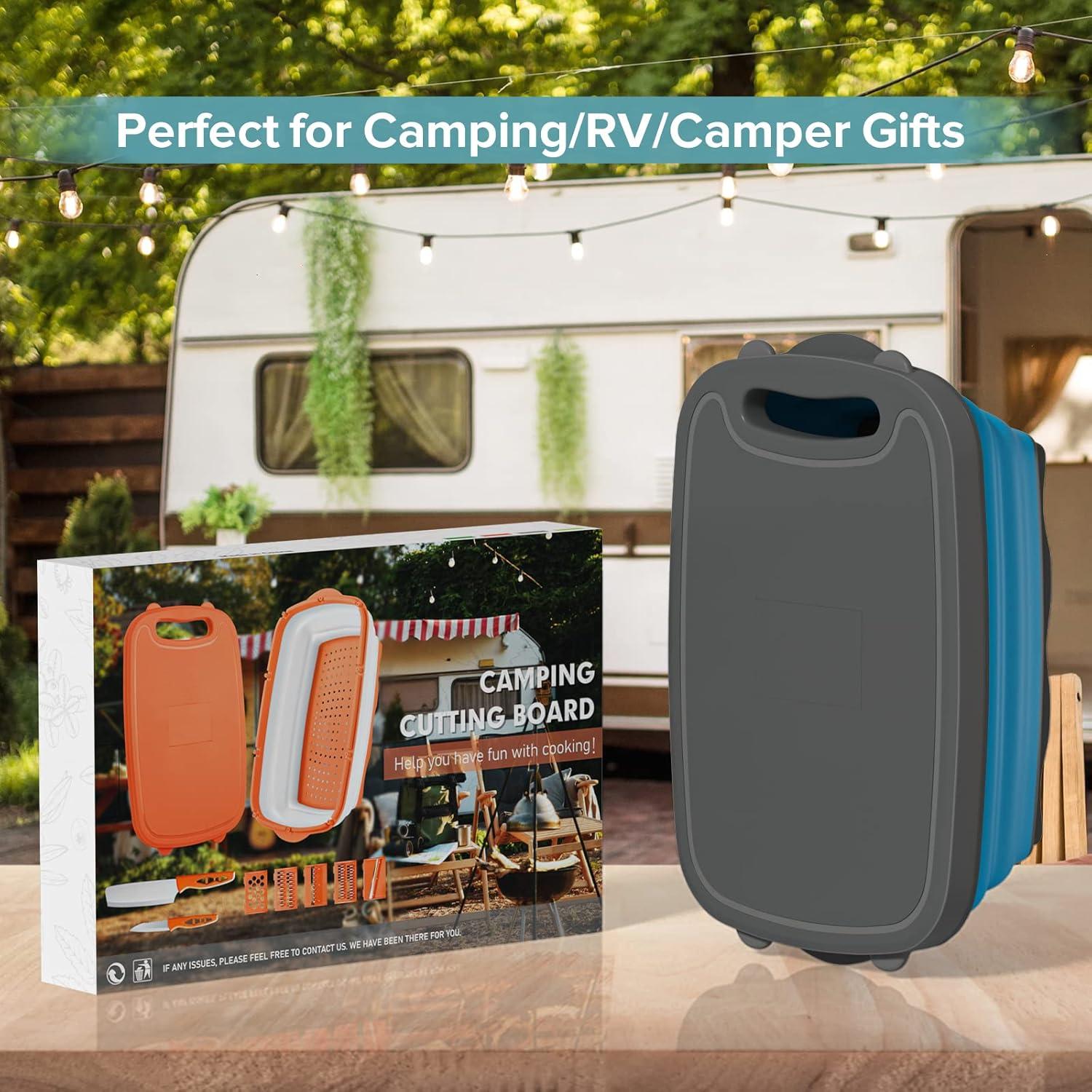 Tabla de Cortar Plegable Gintan 9-en-1 para Camping 34x22cm