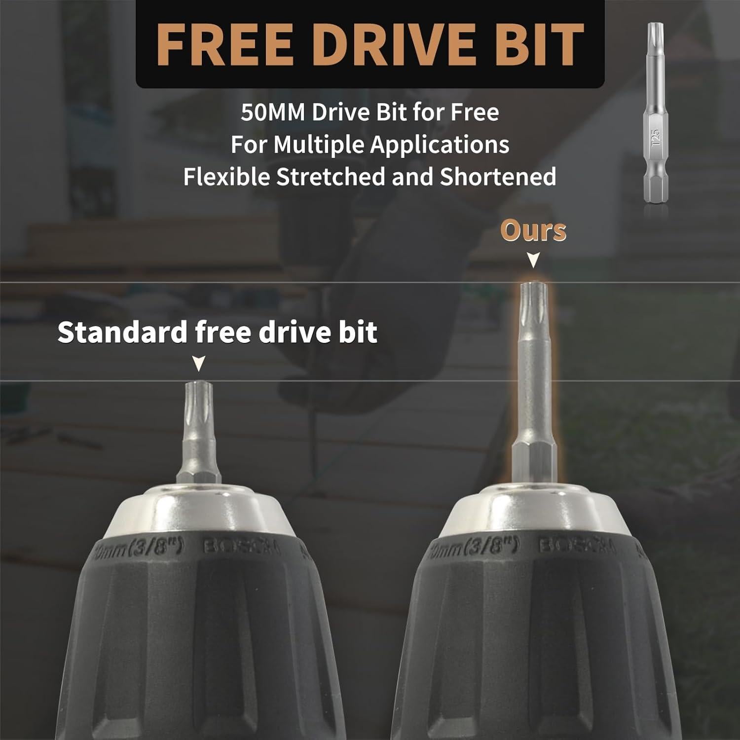 Tornillos de Madera FIXLINK #10 x 6.35 cm, 105 Pcs, Marrón