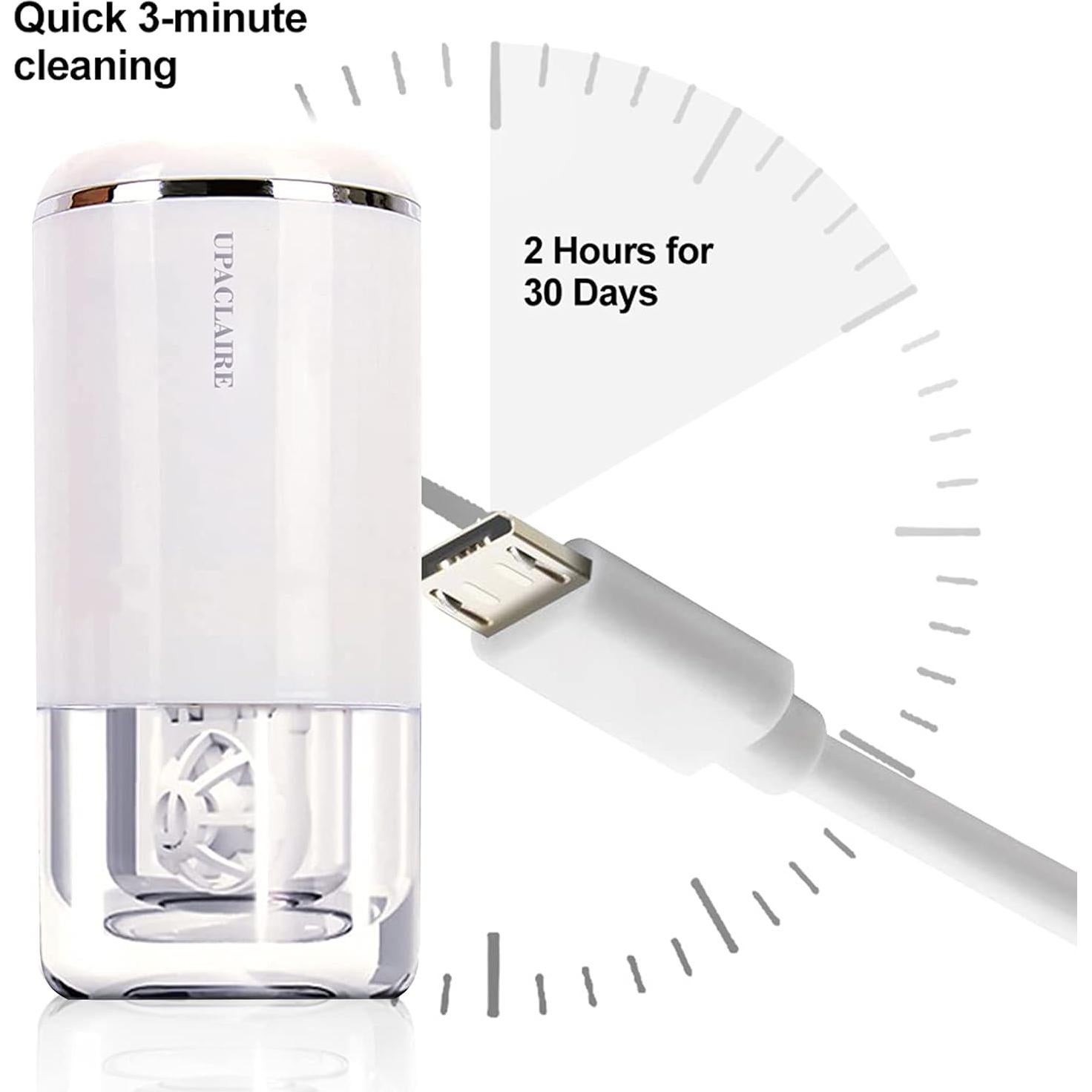 Limpiador Ultrasónico de Lentes de Contacto UpaClaire 2.0 - Blanco