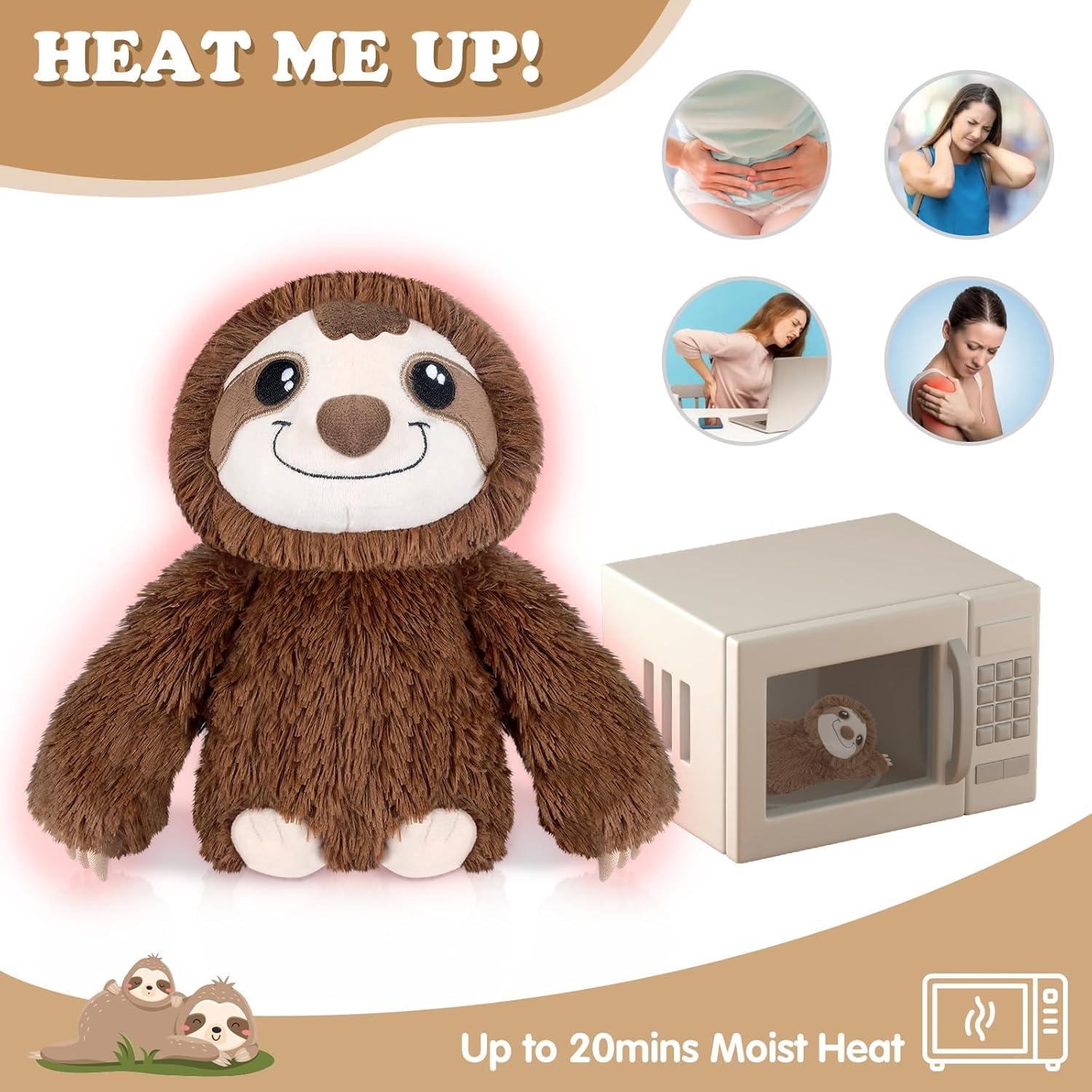 Almohadilla Calentable SUZZIPAD Perezoso de Peluche 28 cm