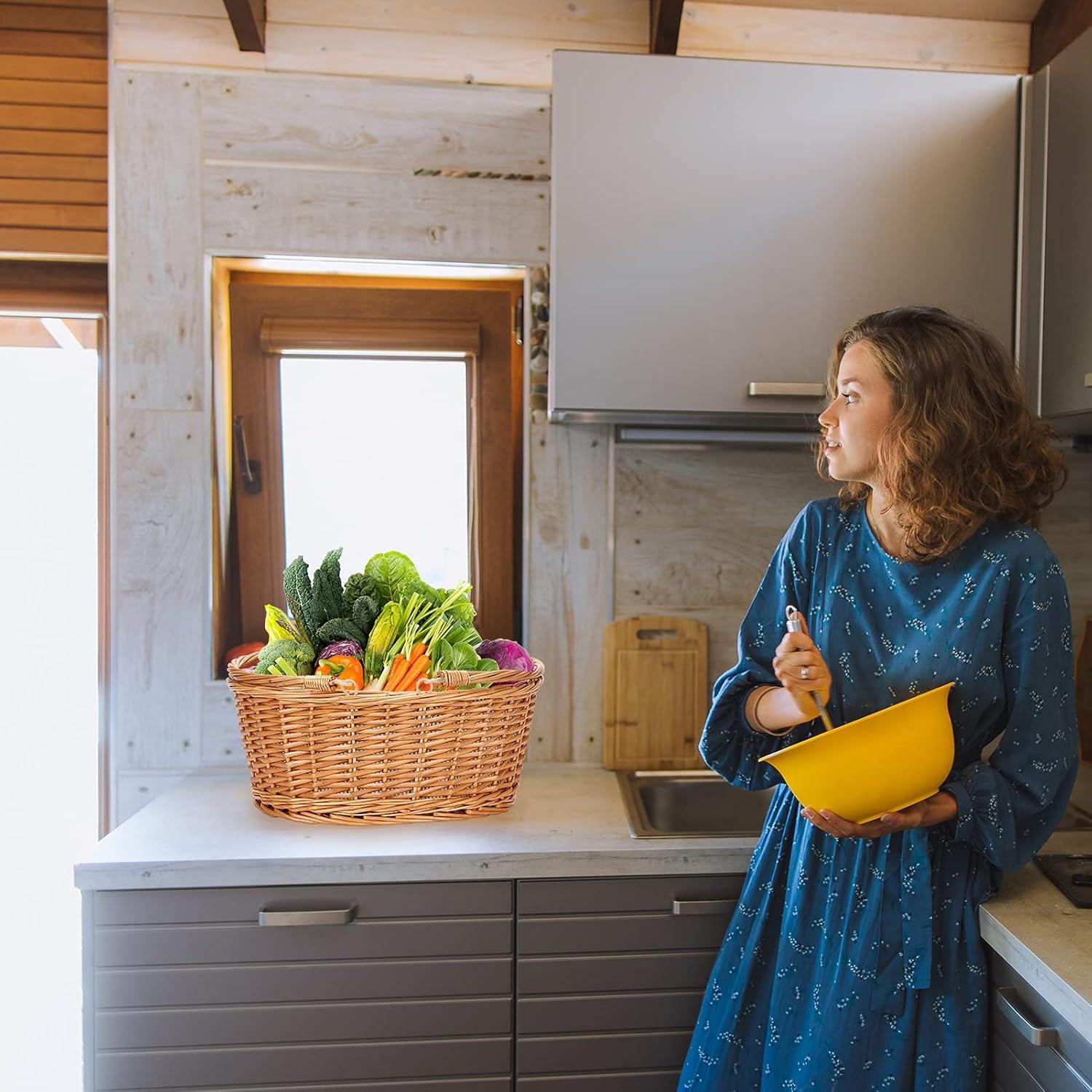 Cesta de Picnic de Mimbre TwentyNext Gris 40.64x35.05cm