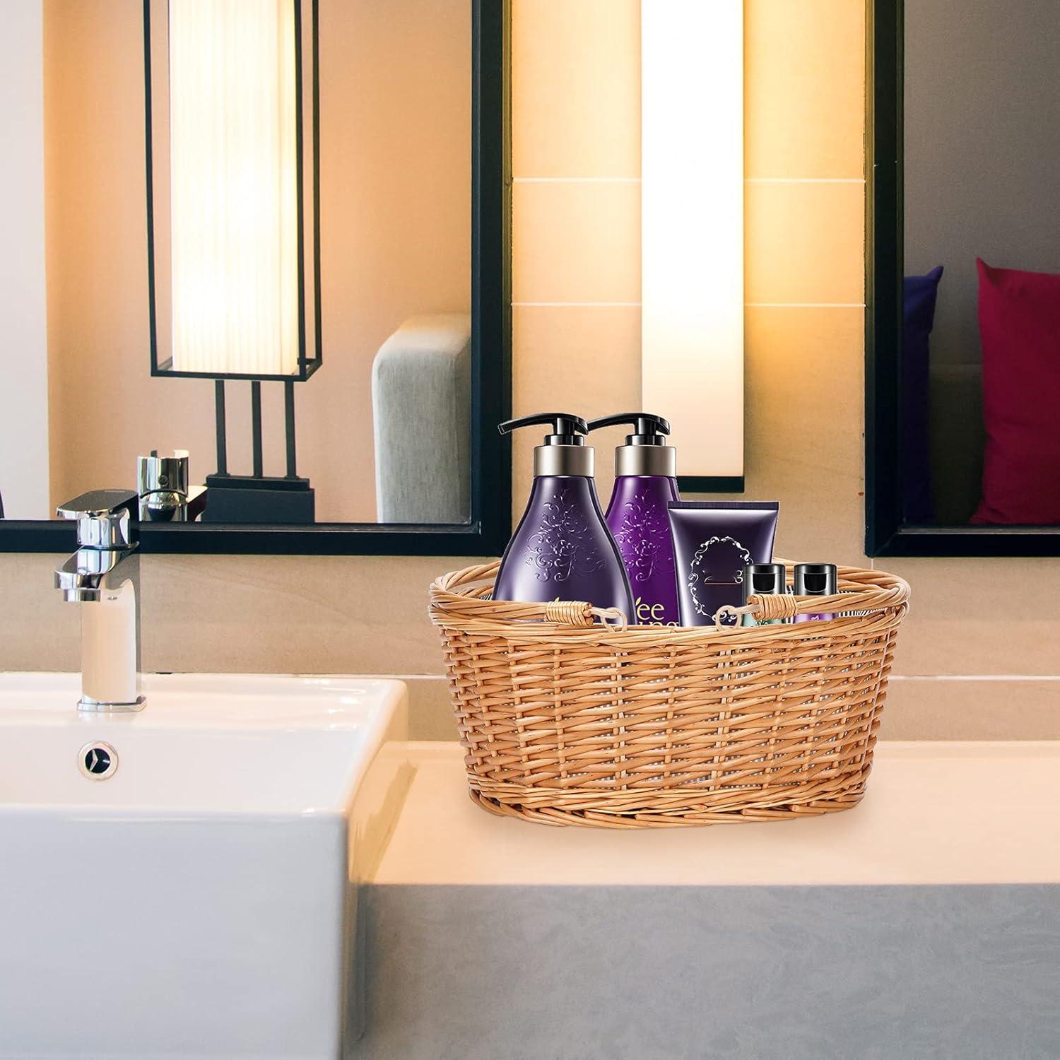 Cesta de Picnic de Mimbre TwentyNext Gris 40.64x35.05cm