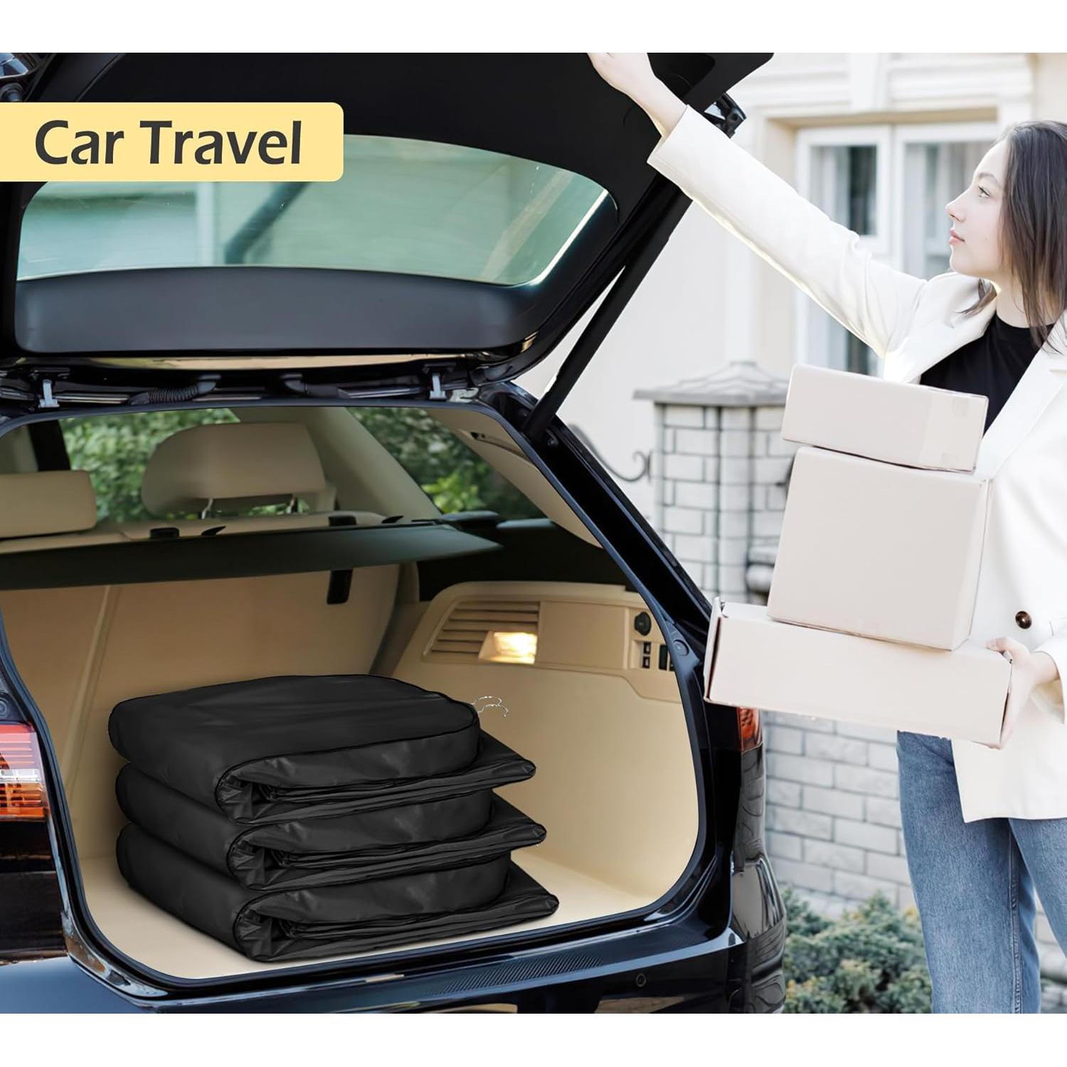 Bolsas de Ropa MISSLO 165 cm Impermeables 3 Paquetes Negro