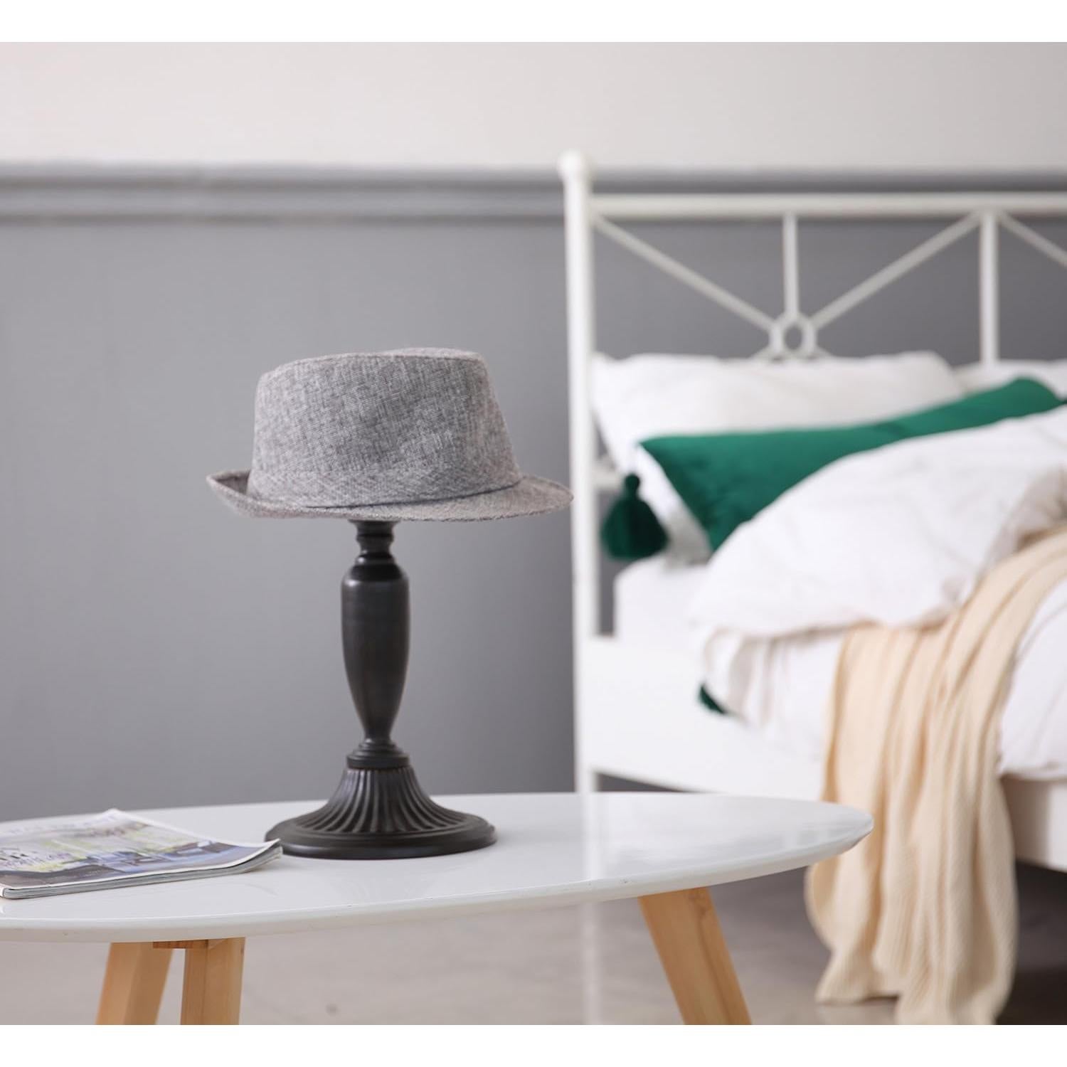 Soporte para Sombreros de Metal Negro Owlgift 33 cm Removible