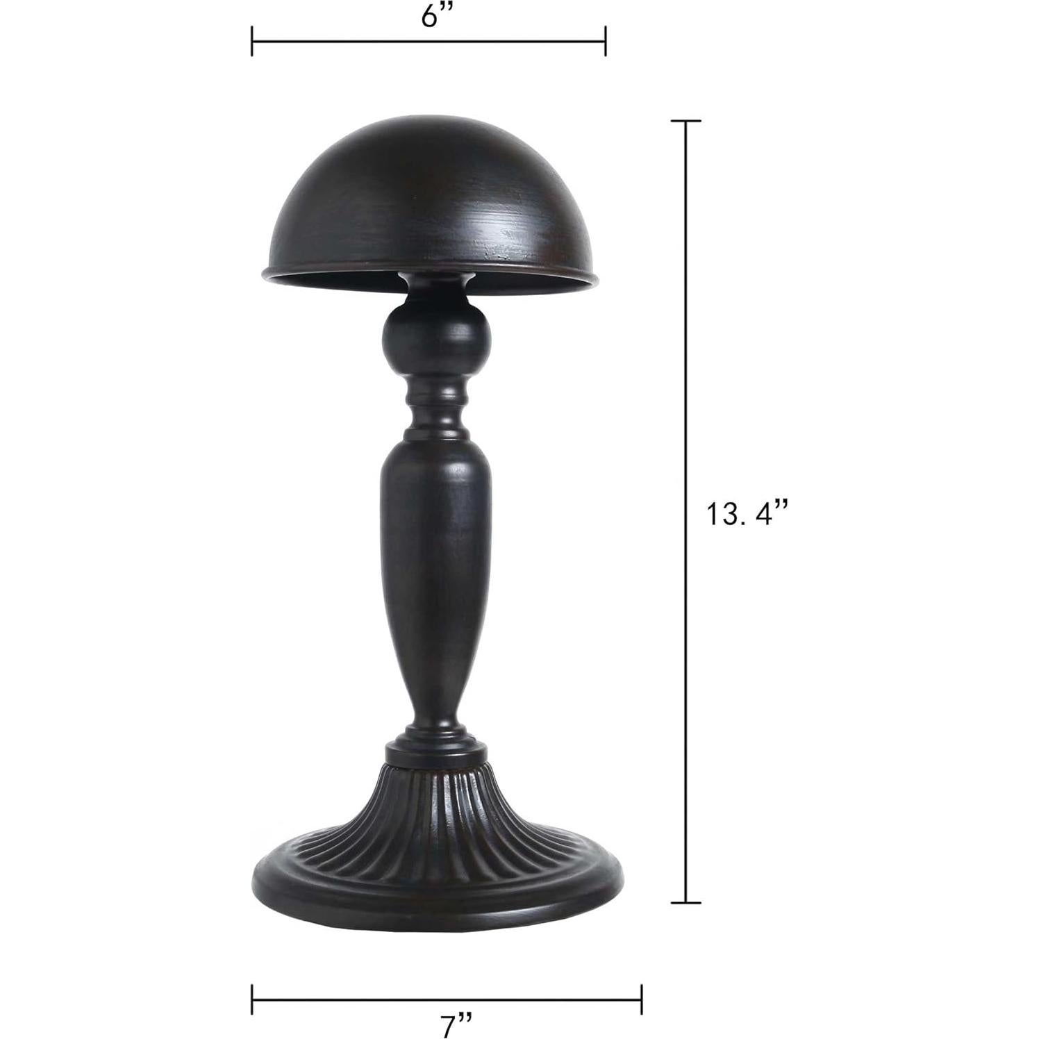 Soporte para Sombreros de Metal Negro Owlgift 33 cm Removible