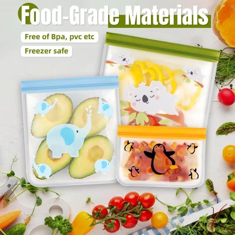 Bolsas de Almacenamiento Reutilizables Rluahxnby 24 Piezas Silicona