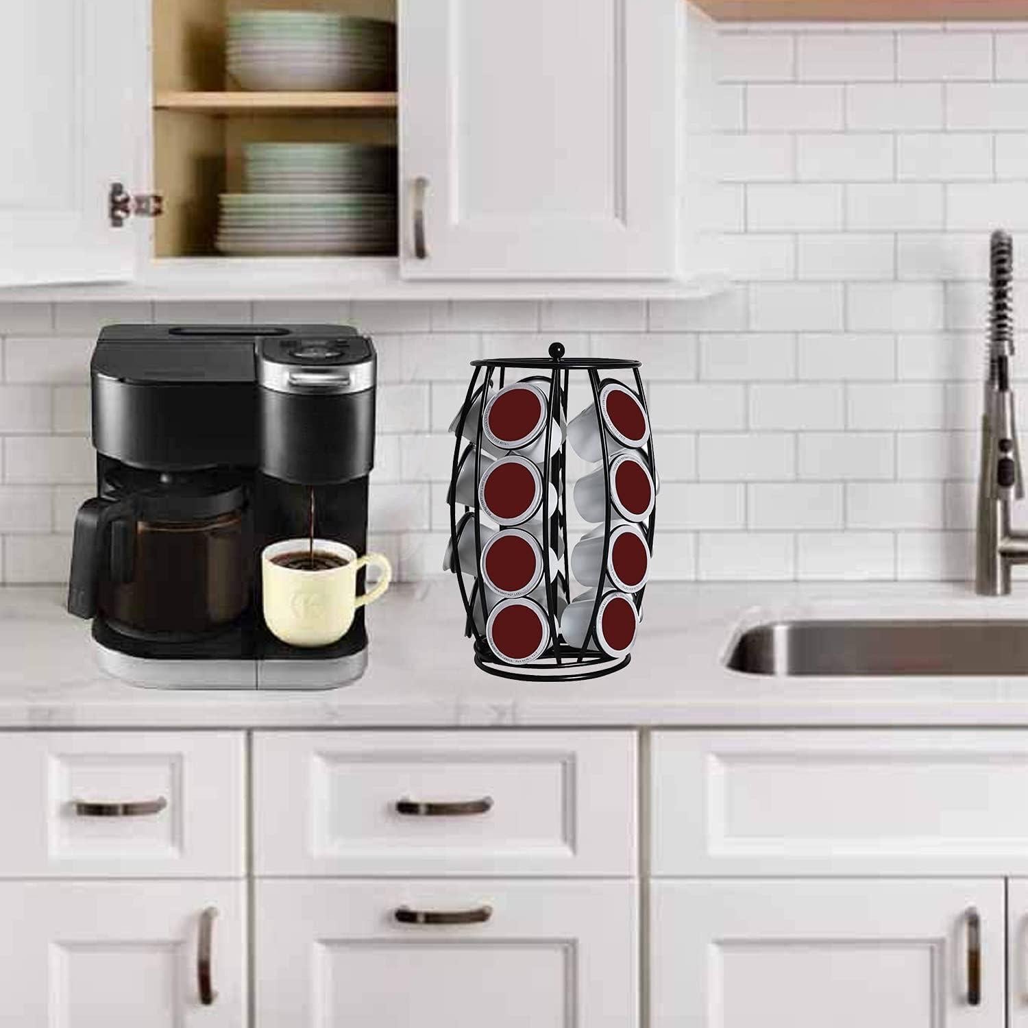 Soporte para cápsulas de café K Cup YUSKRECT negro 20 unidades