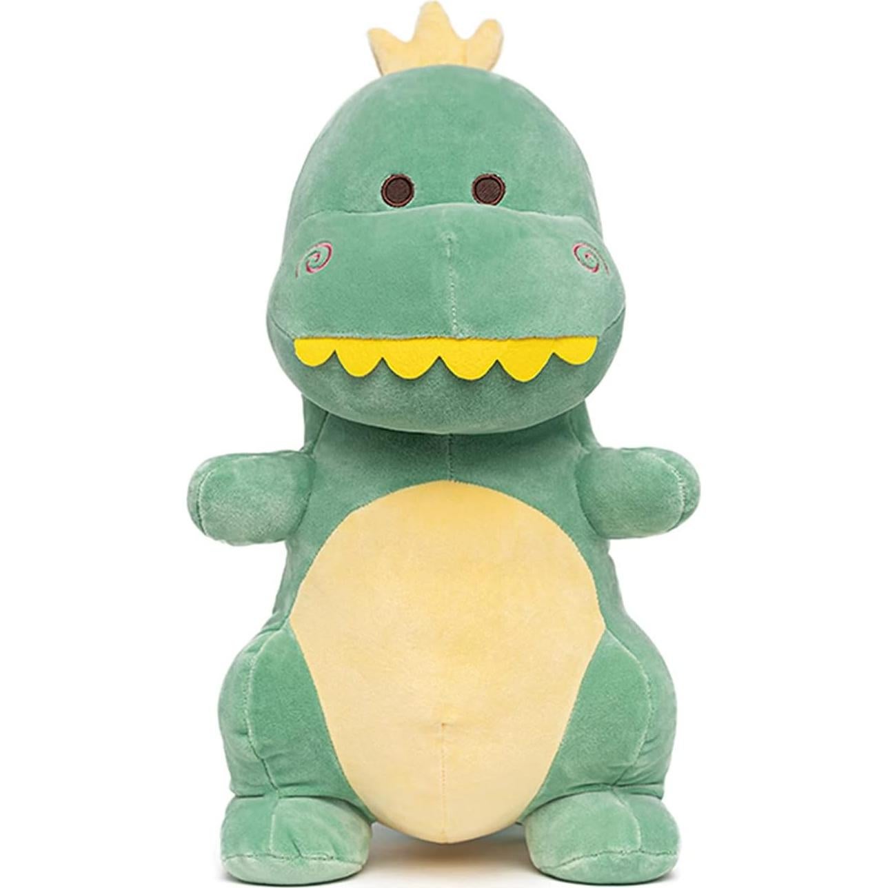 Dinosaurio de Peluche Adorlynetty 39.88 cm Verde Suave