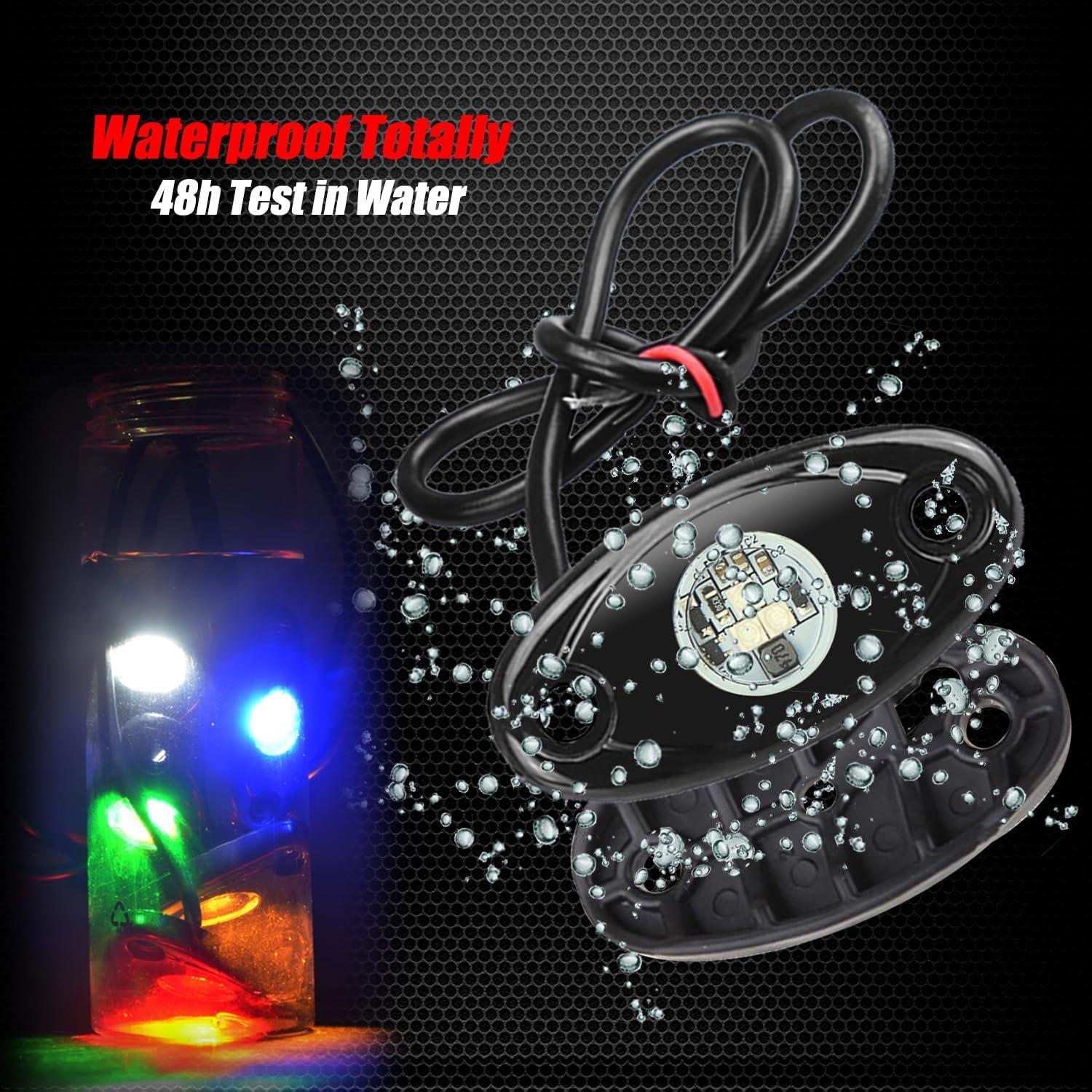 Luces LED Rock Ampper 2 Pods Impermeables Azul 9W 12-24V