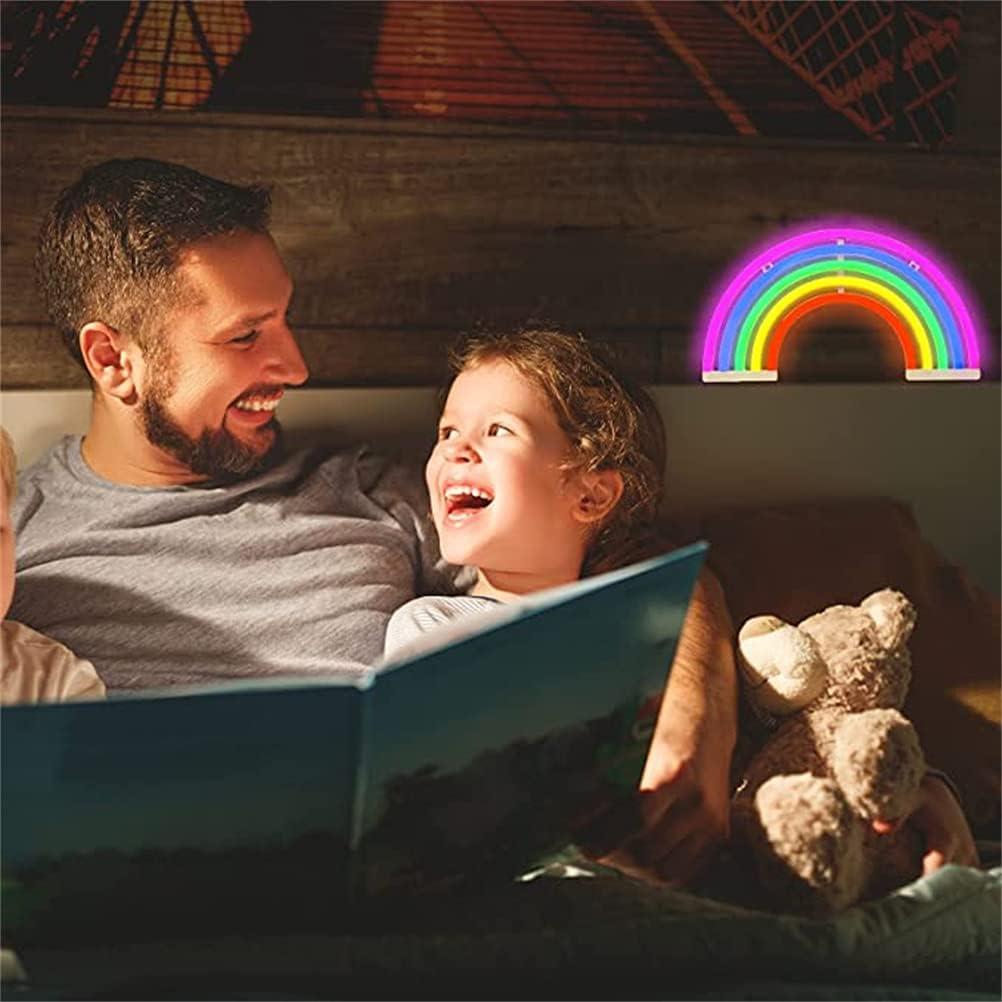 Luz de Neón LED Arcoíris Nordstylee 30x16.5cm Decoración