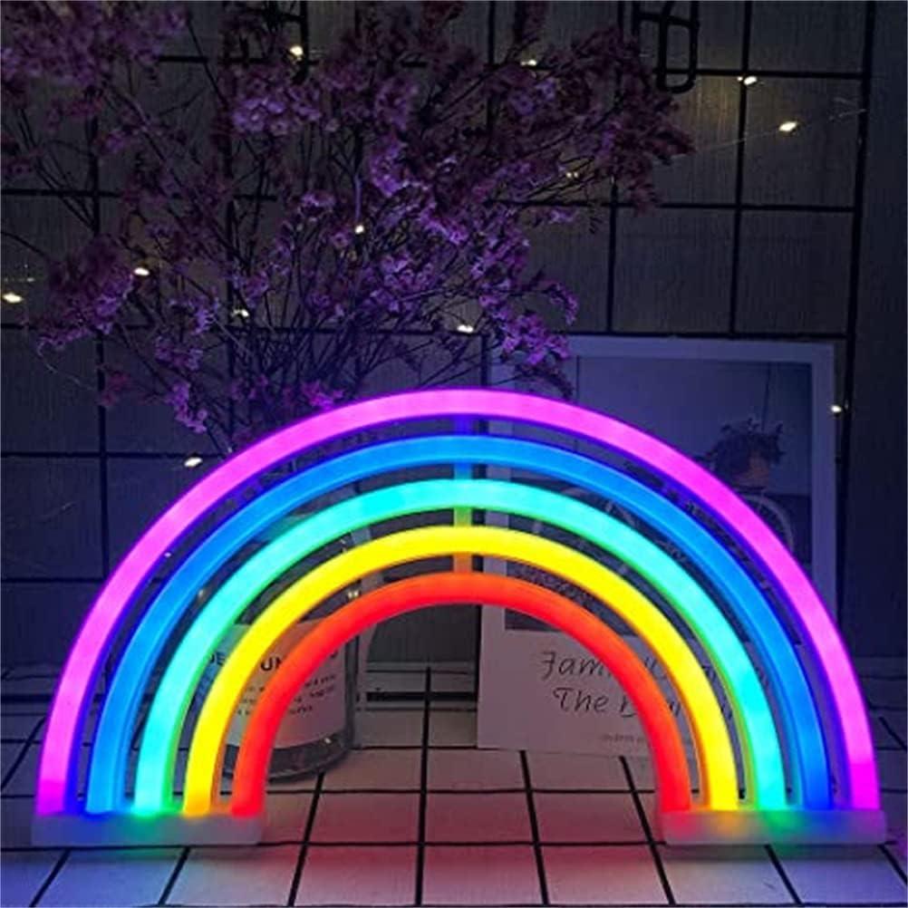 Luz de Neón LED Arcoíris Nordstylee 30x16.5cm Decoración