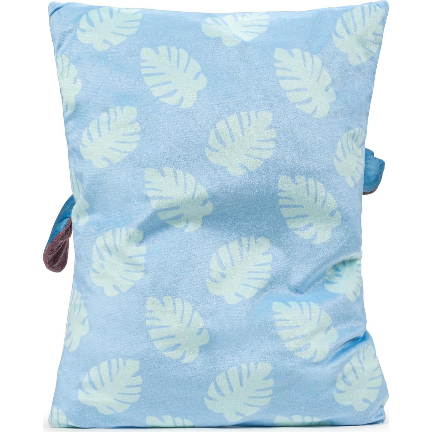 Almohada de Abrazo 3D Jay Franco Stitch Azul 38 cm Suave